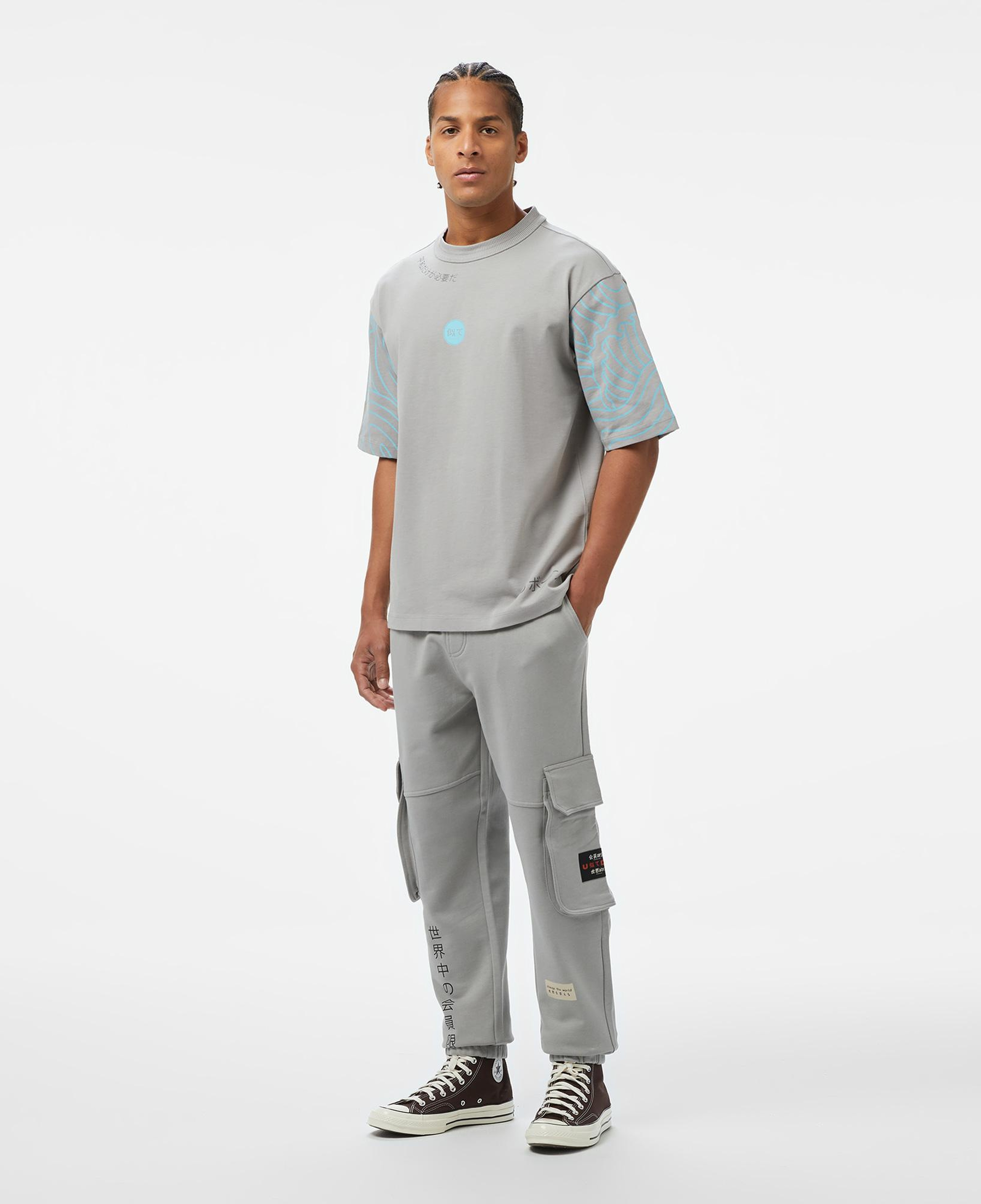 UNITED4 Comfort Erkek Gri T-Shirt
