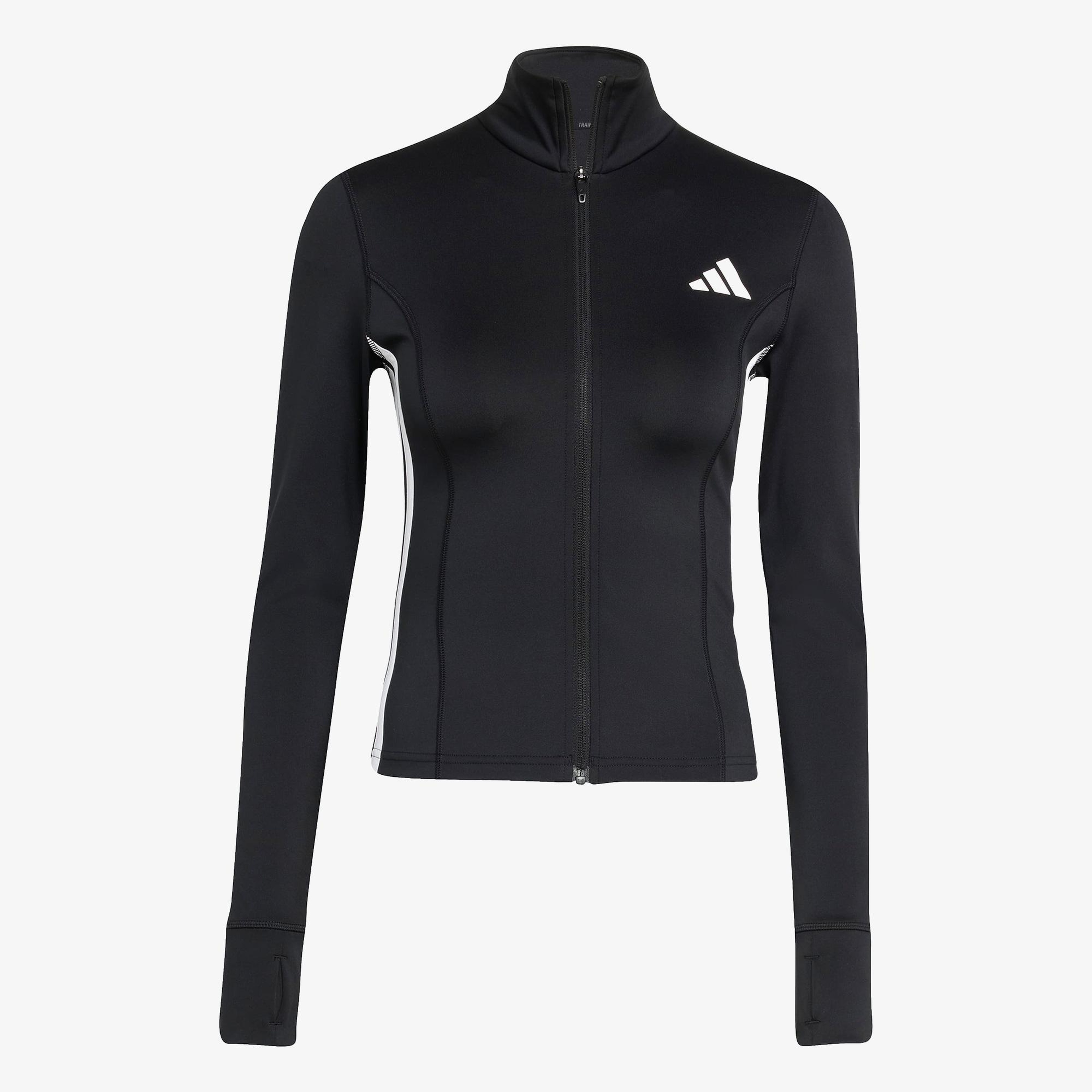 adidas Workout Essentials 3 Bantlı Kadın Siyah Antrenman Eşofman Üstü