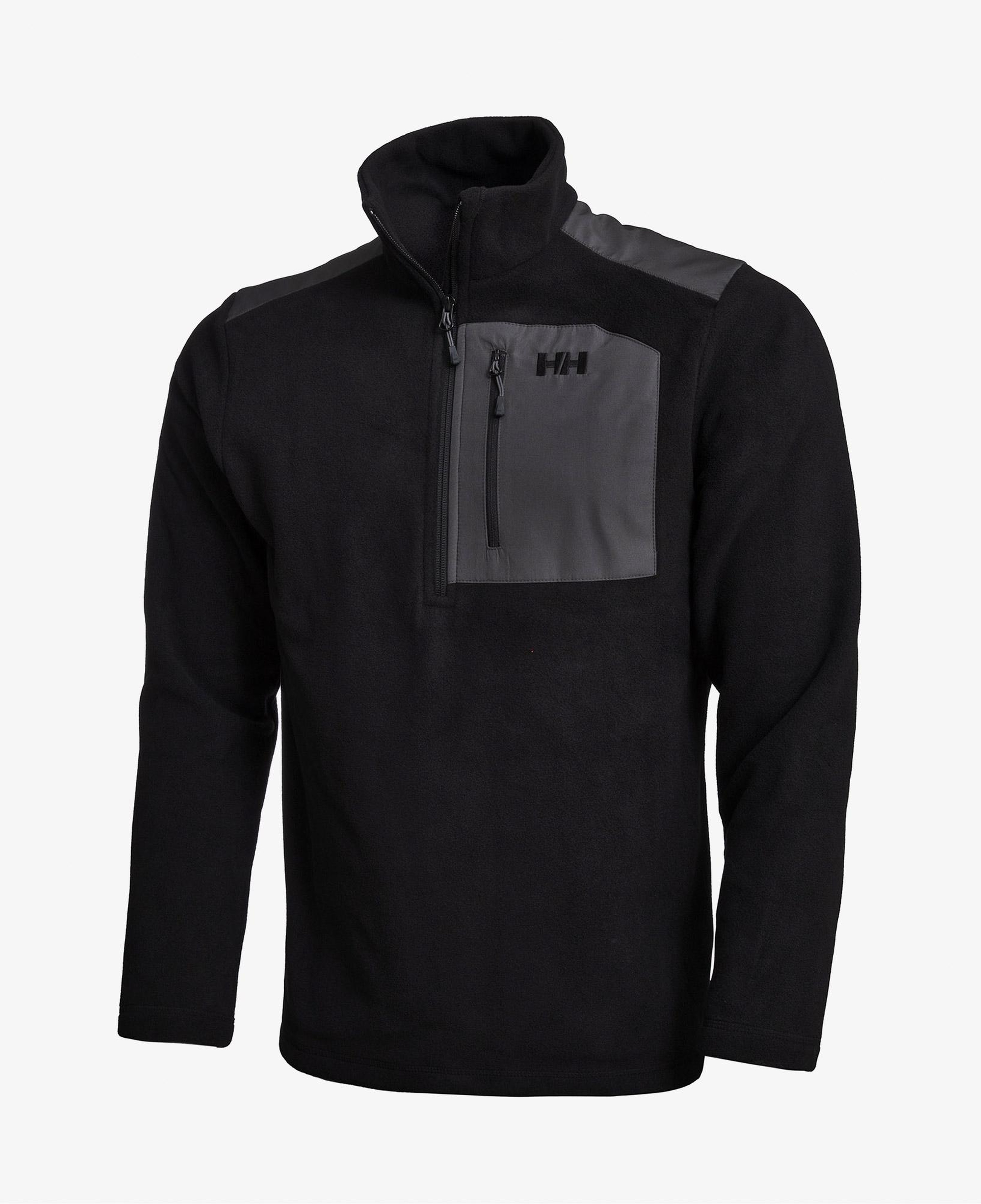Helly Hansen Block Halfzip Erkek Siyah Yarım Fermuarlı Polar