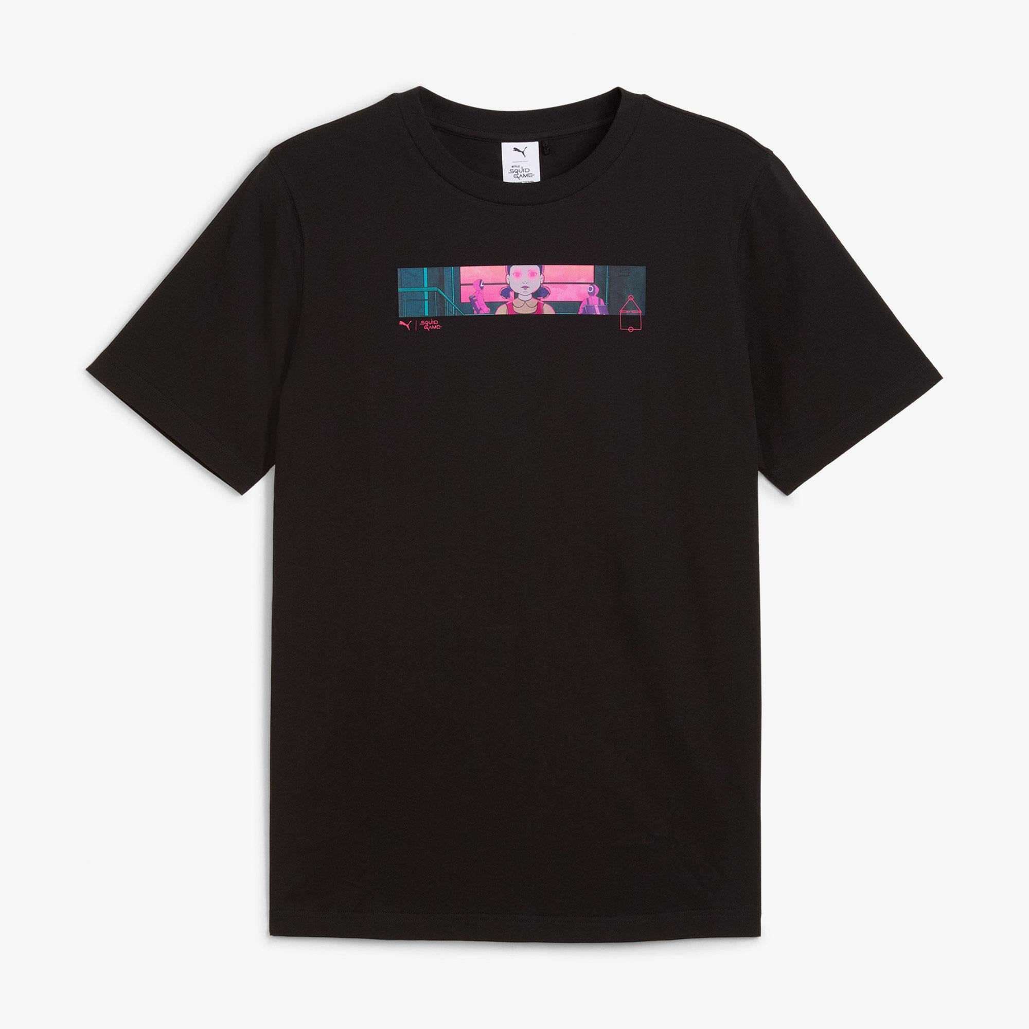 Puma X Squid Game Erkek Siyah T-Shirt