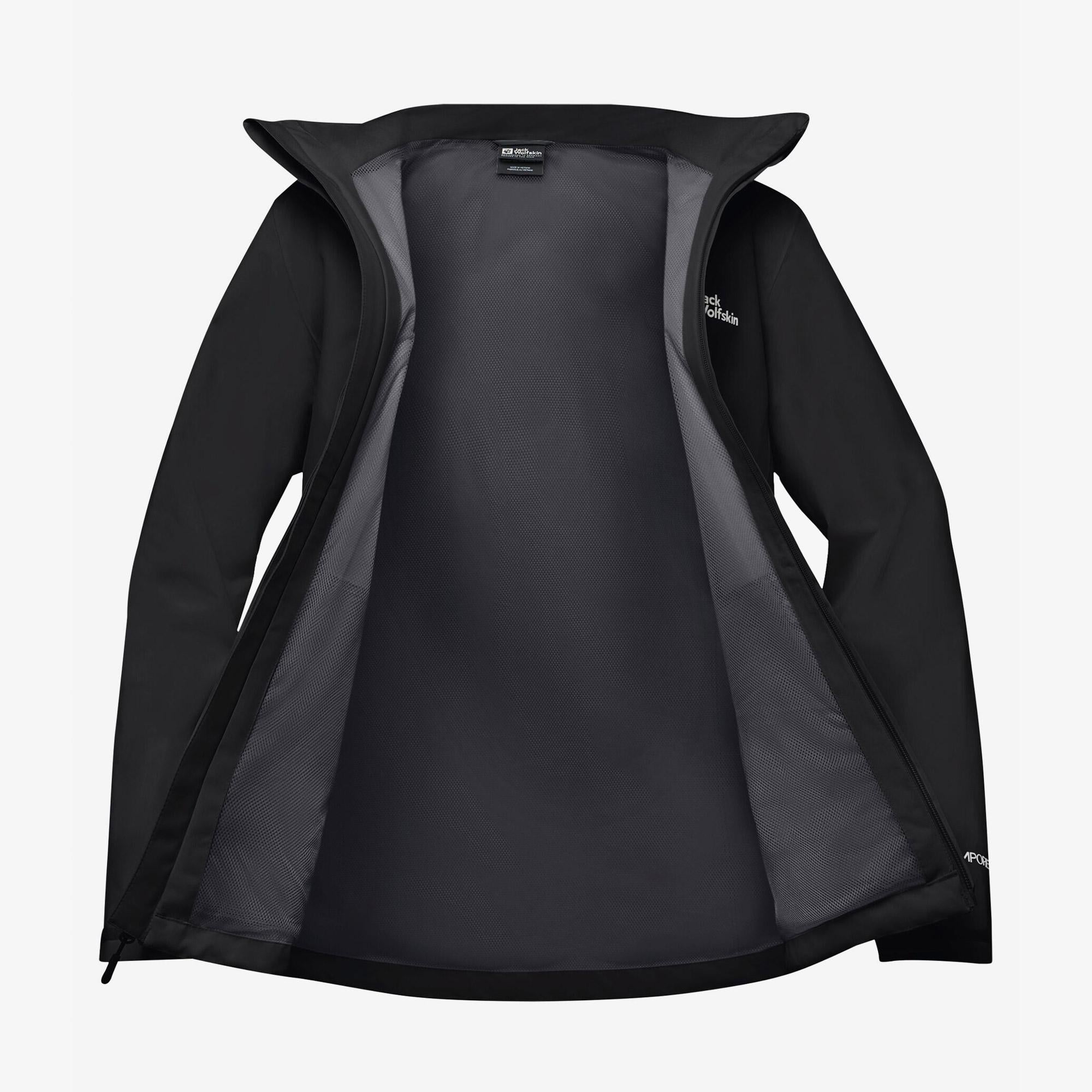 Jack Wolfskin Trailtime 2L Kadın Siyah Outdoor Ceket