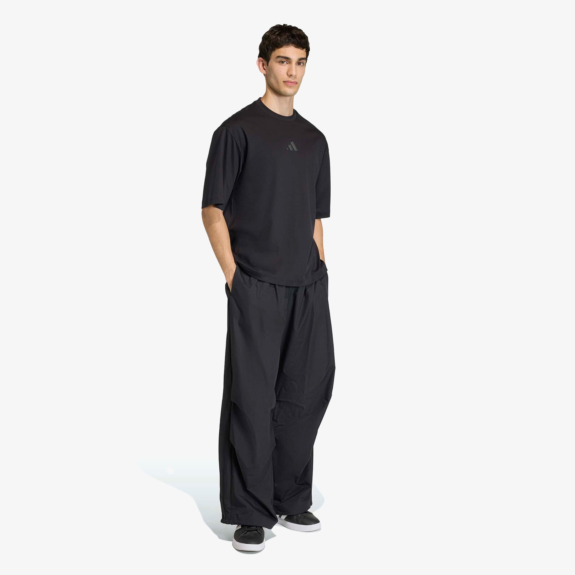 adidas City Tech Dokuma Erkek Siyah Antrenman Eşofman Altı