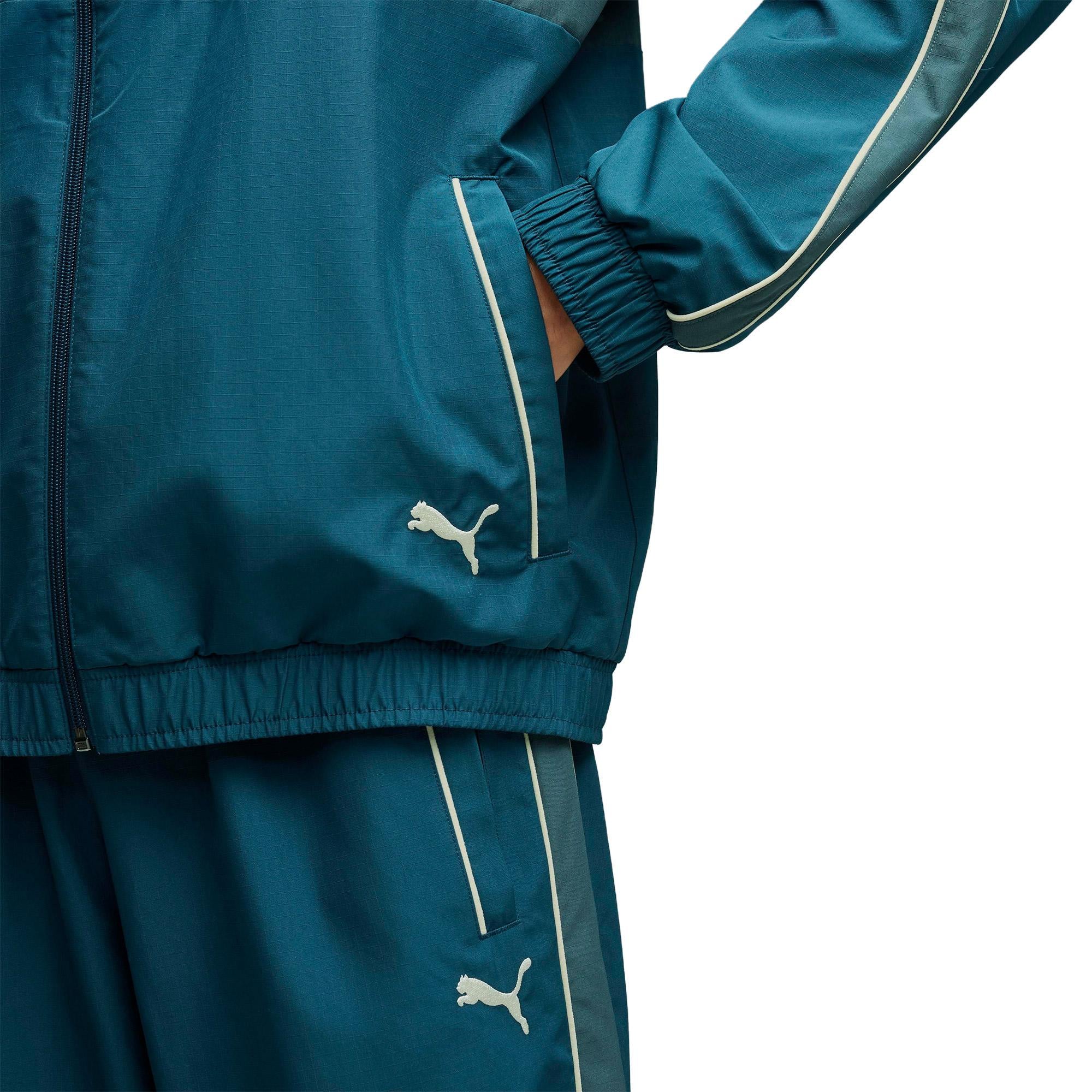 Puma T7 Relaxed Woven Track Erkek Yeşil Ceket