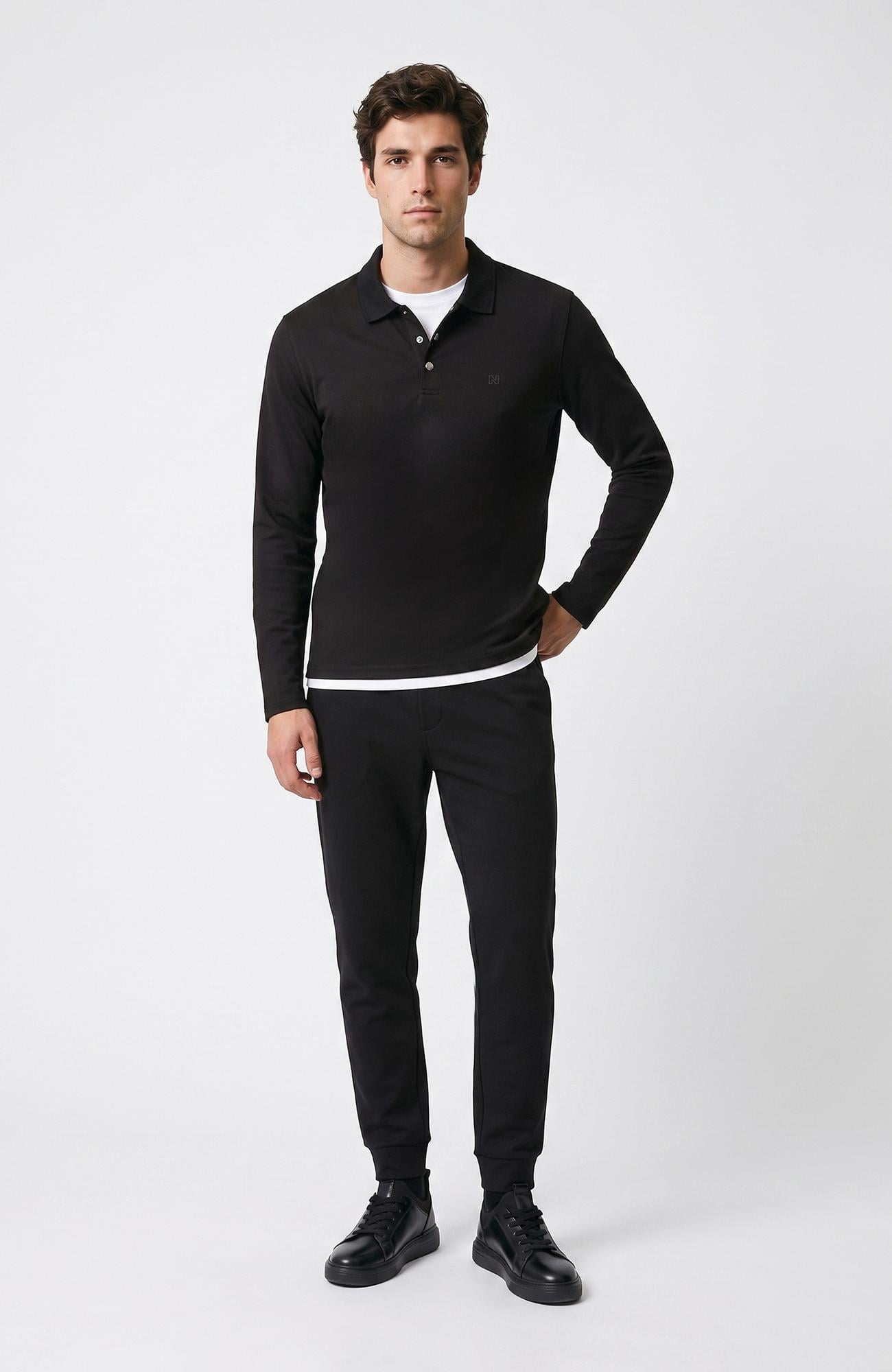 Network Erkek Siyah Sweatshırt