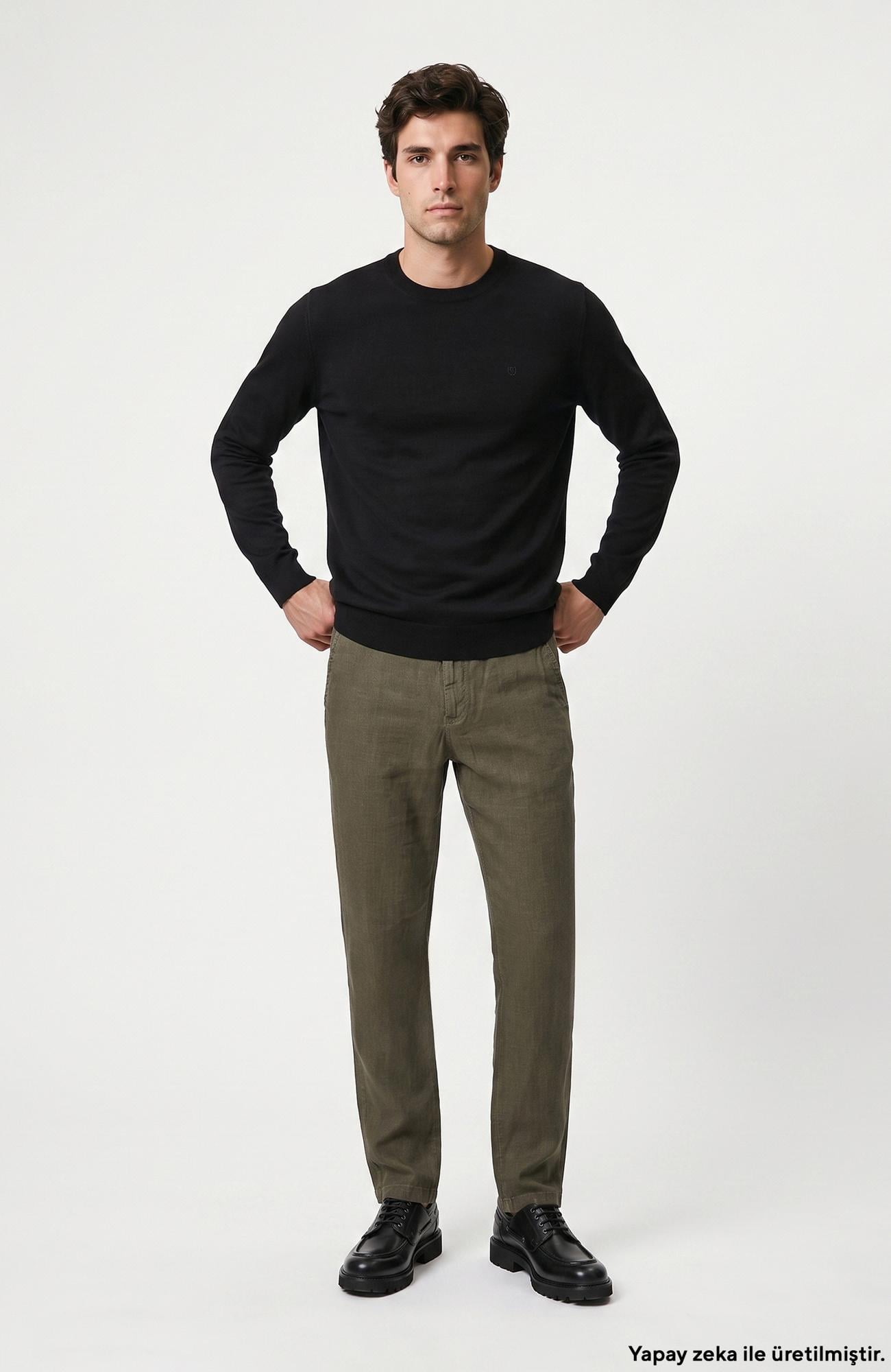 Network Erkek Haki Casual Pantolon