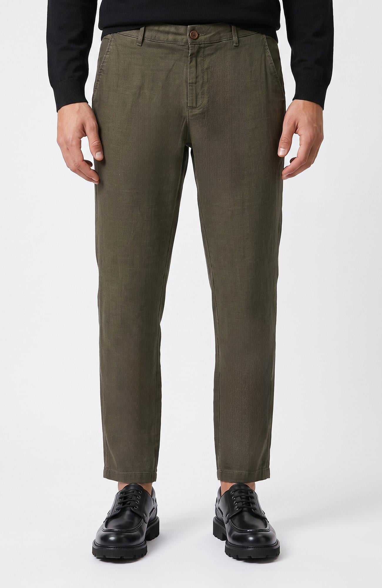 Network Erkek Haki Casual Pantolon