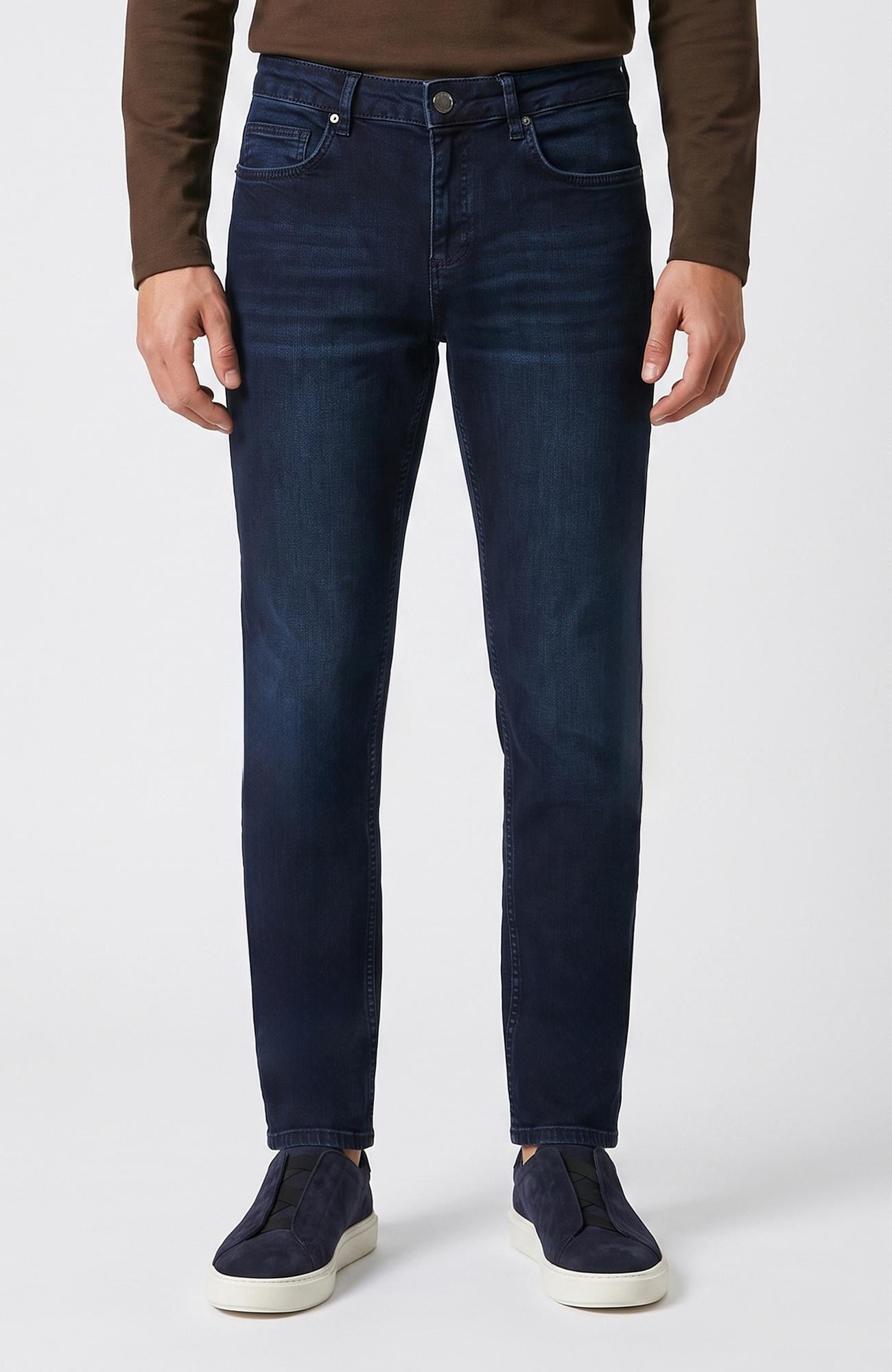Network Erkek Koyu Lacivert Denim Pantolon