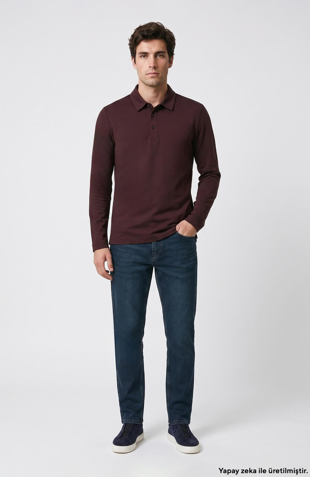 Network Erkek Haki Denim Pantolon