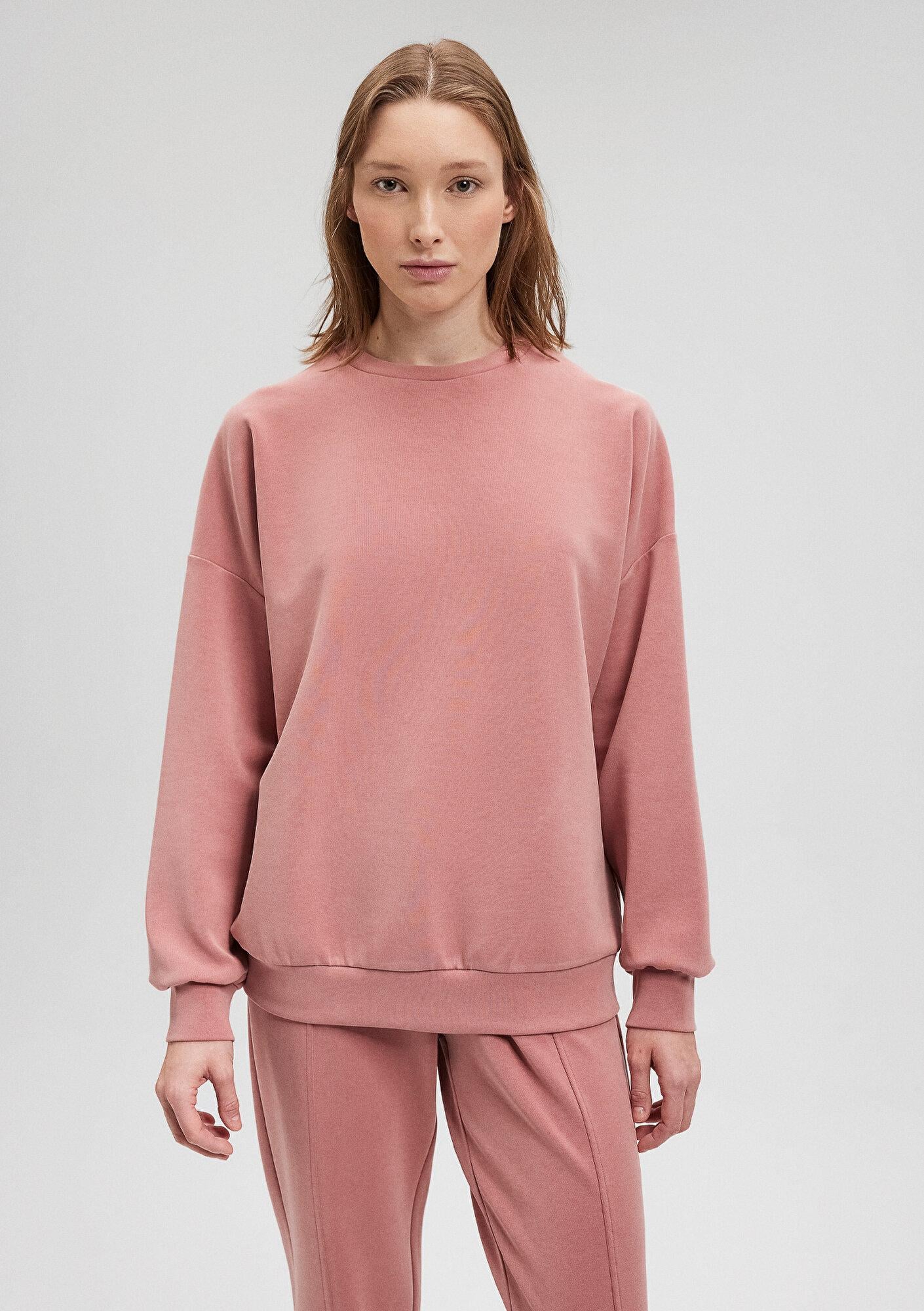Mavi Soft-Premium (TENCEL™) Modal Karışımlı Pembe Sweatshirt 168837-71072