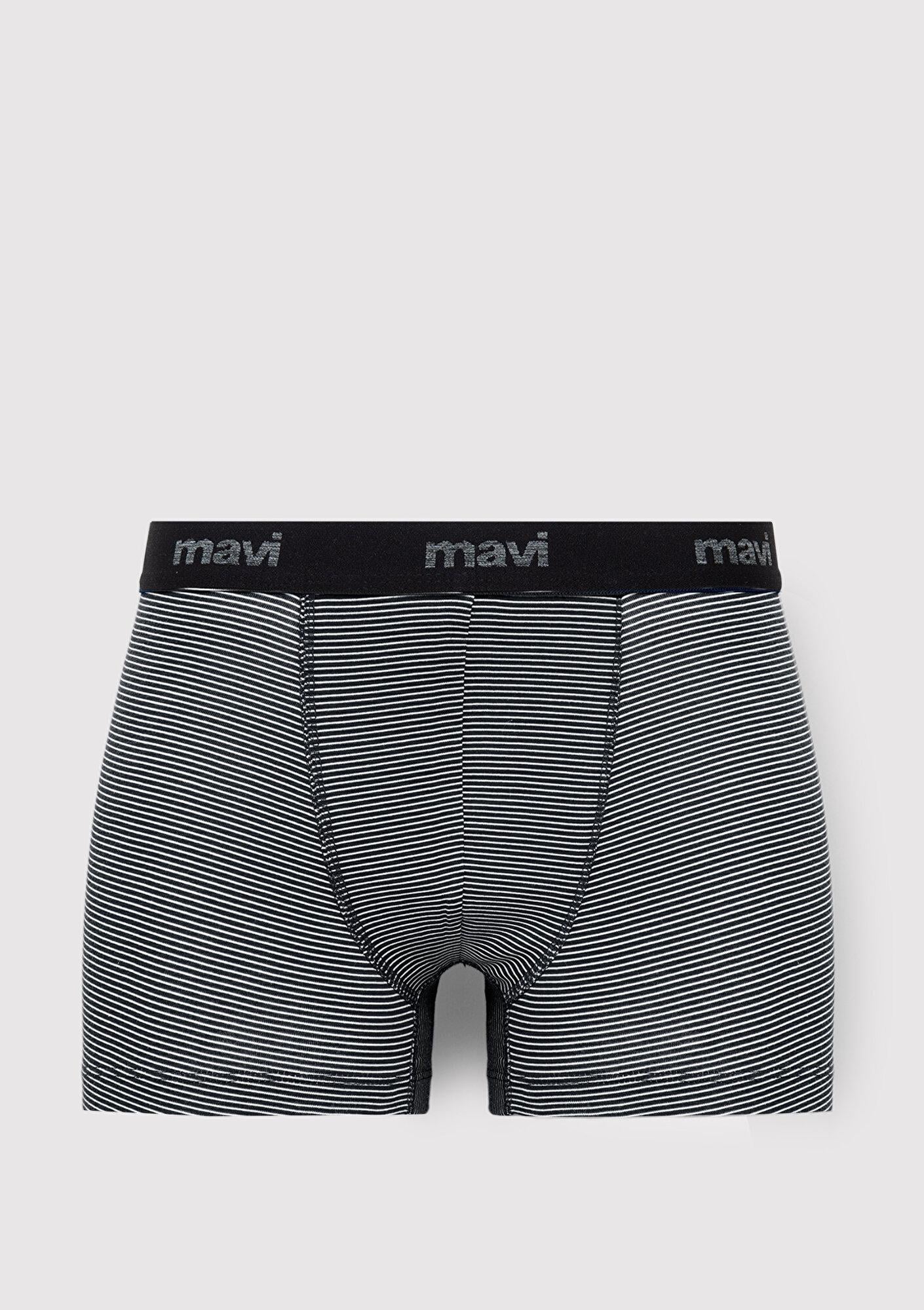 Mavi 3lü Çizgili Boxer 0912467-70720