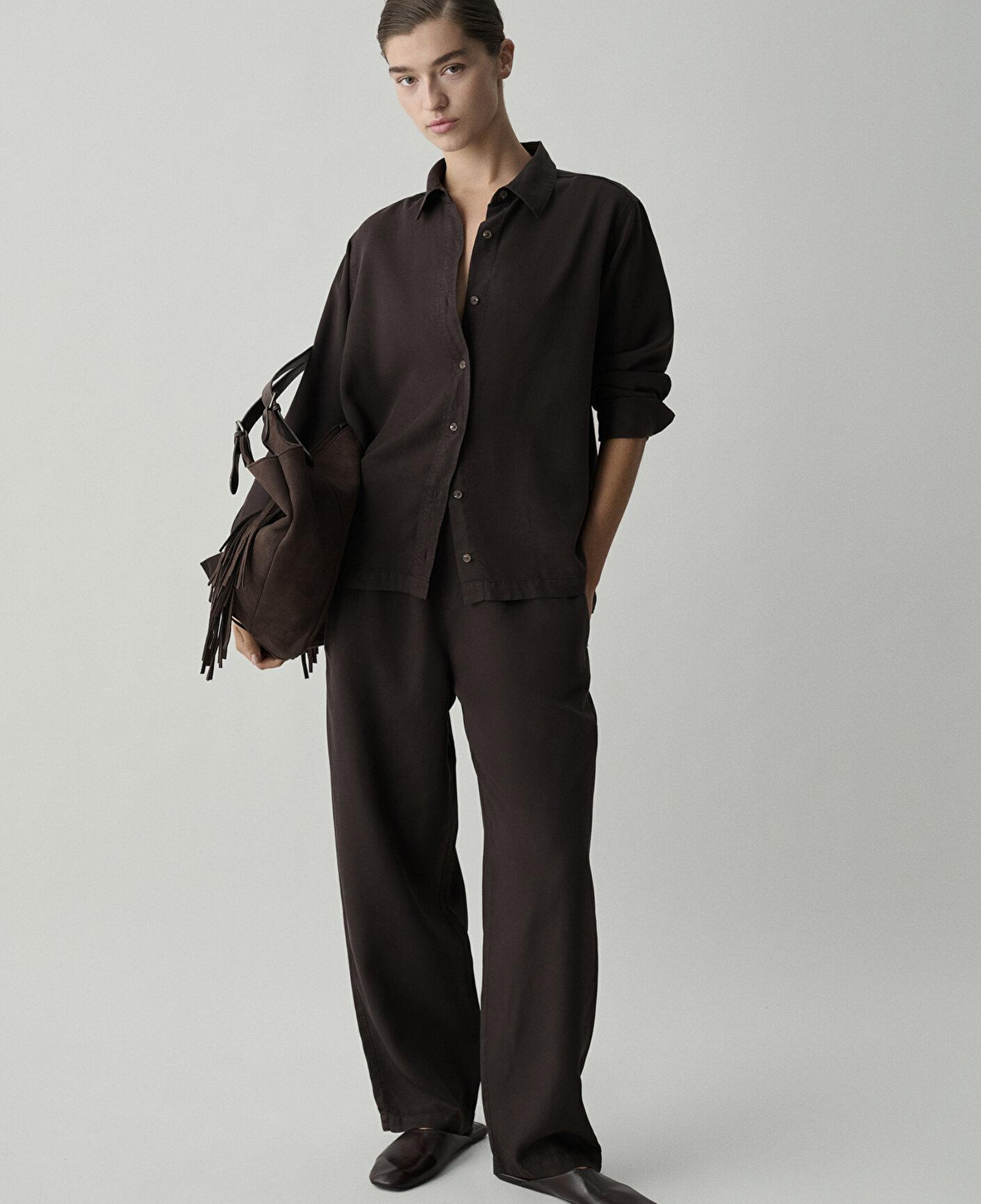 Mavi (Tencel™) Lyocell Kahverengi Pantolon 1011285-90707