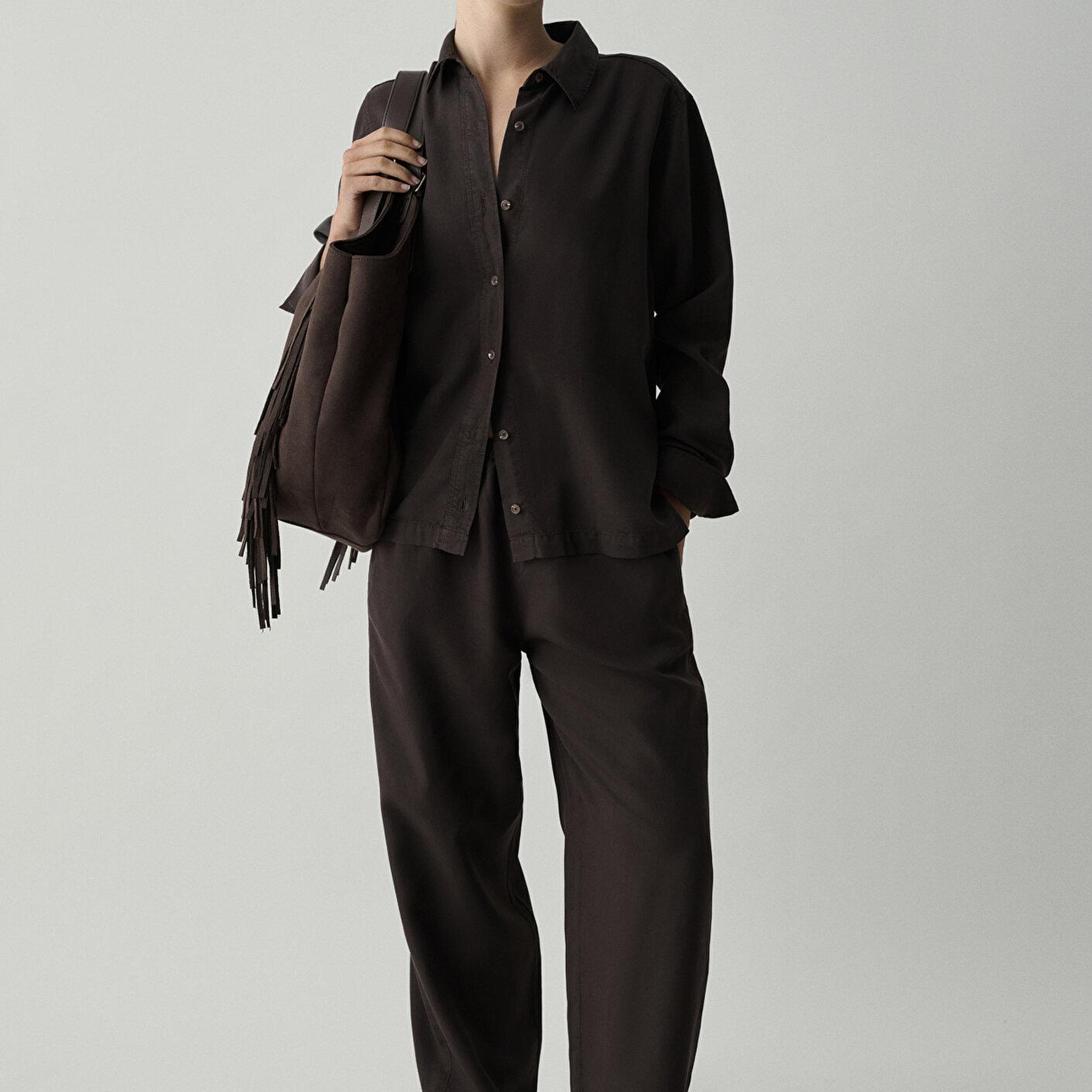 Mavi (Tencel™) Lyocell Kahverengi Pantolon 1011285-90707