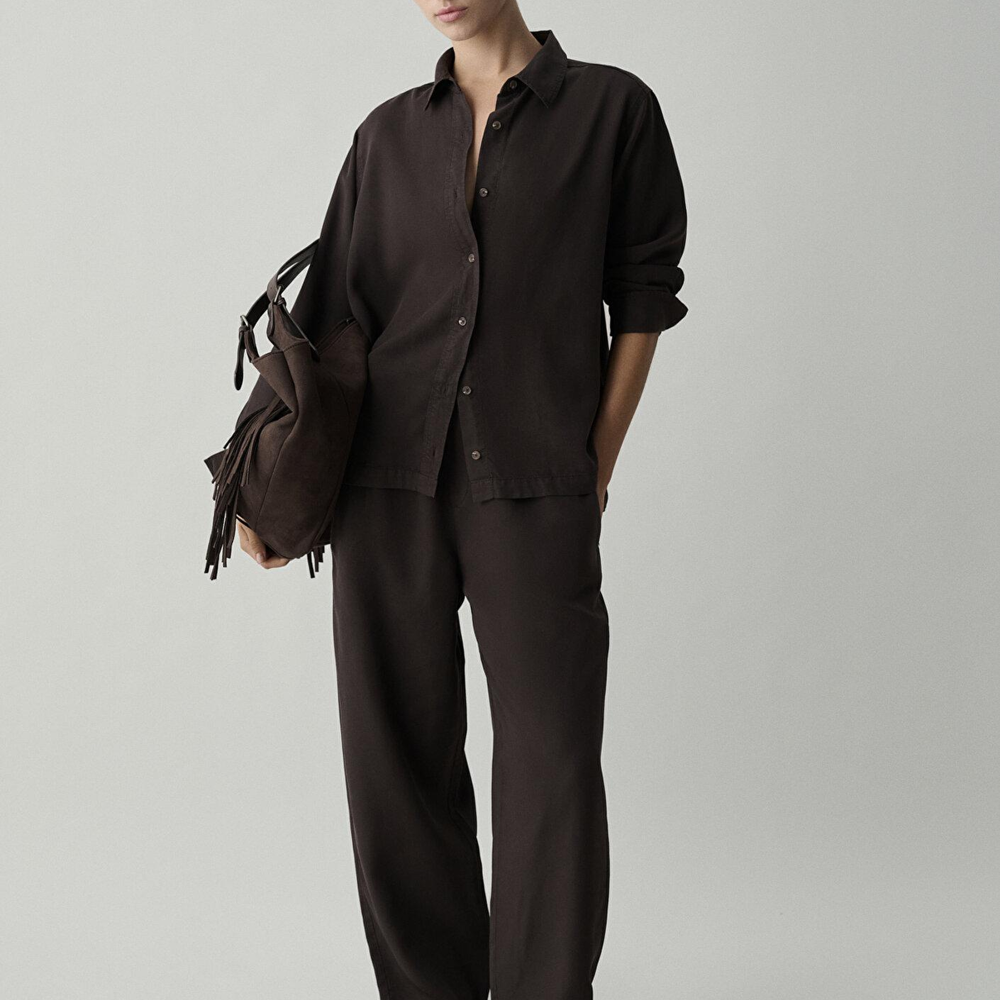 Mavi (Tencel™) Lyocell Kahverengi Pantolon 1011285-90707