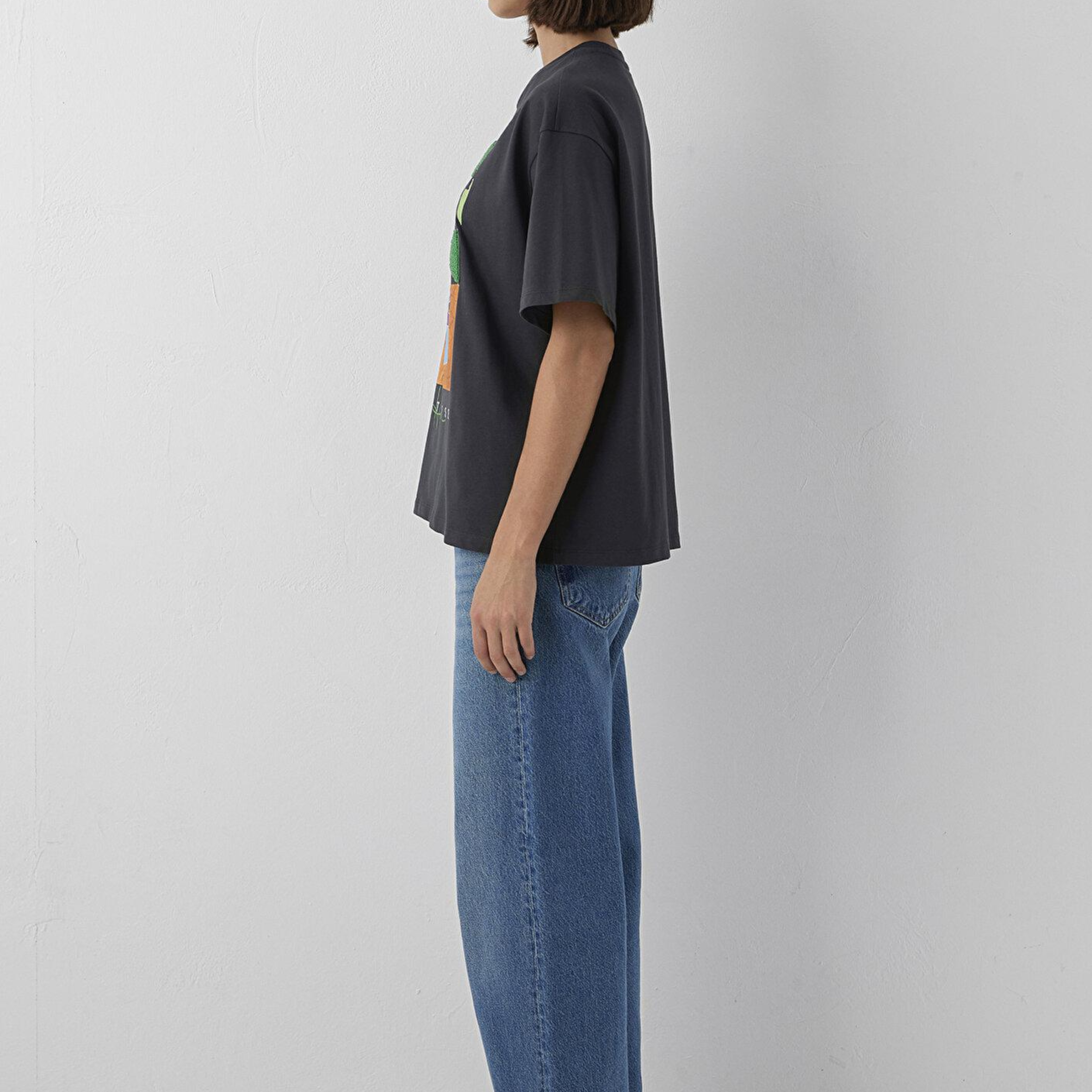 Mavi Matisse Baskılı Tişört Oversize / Geniş Kesim 1620158-70087