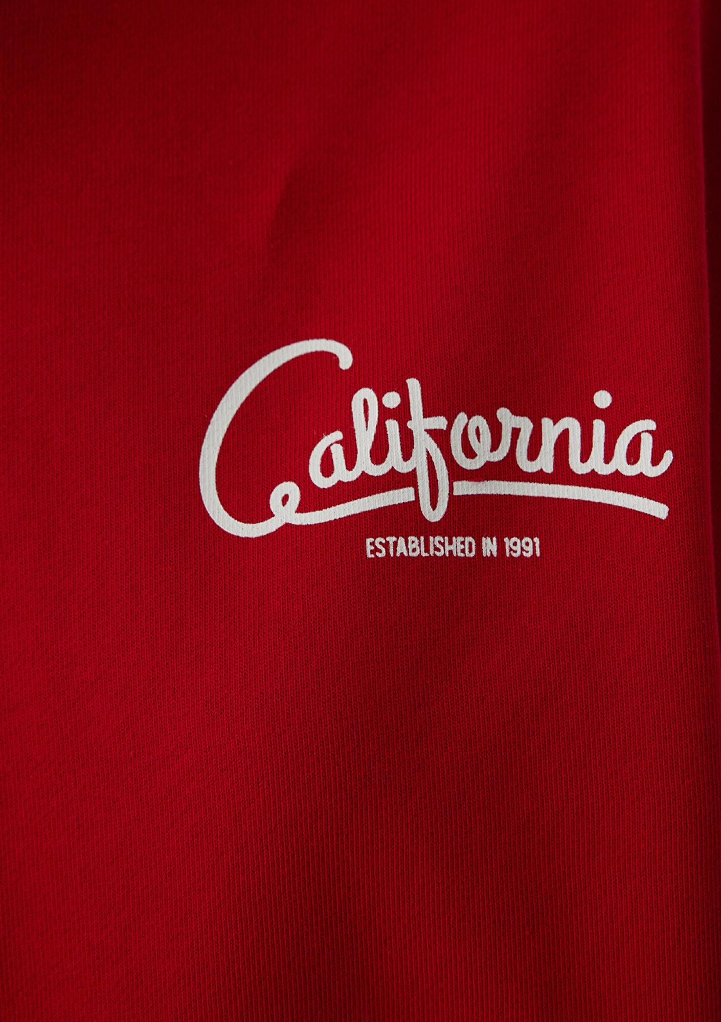 Mavi Kapüşonlu Kırmızı Sweatshirt 1S20105-86417