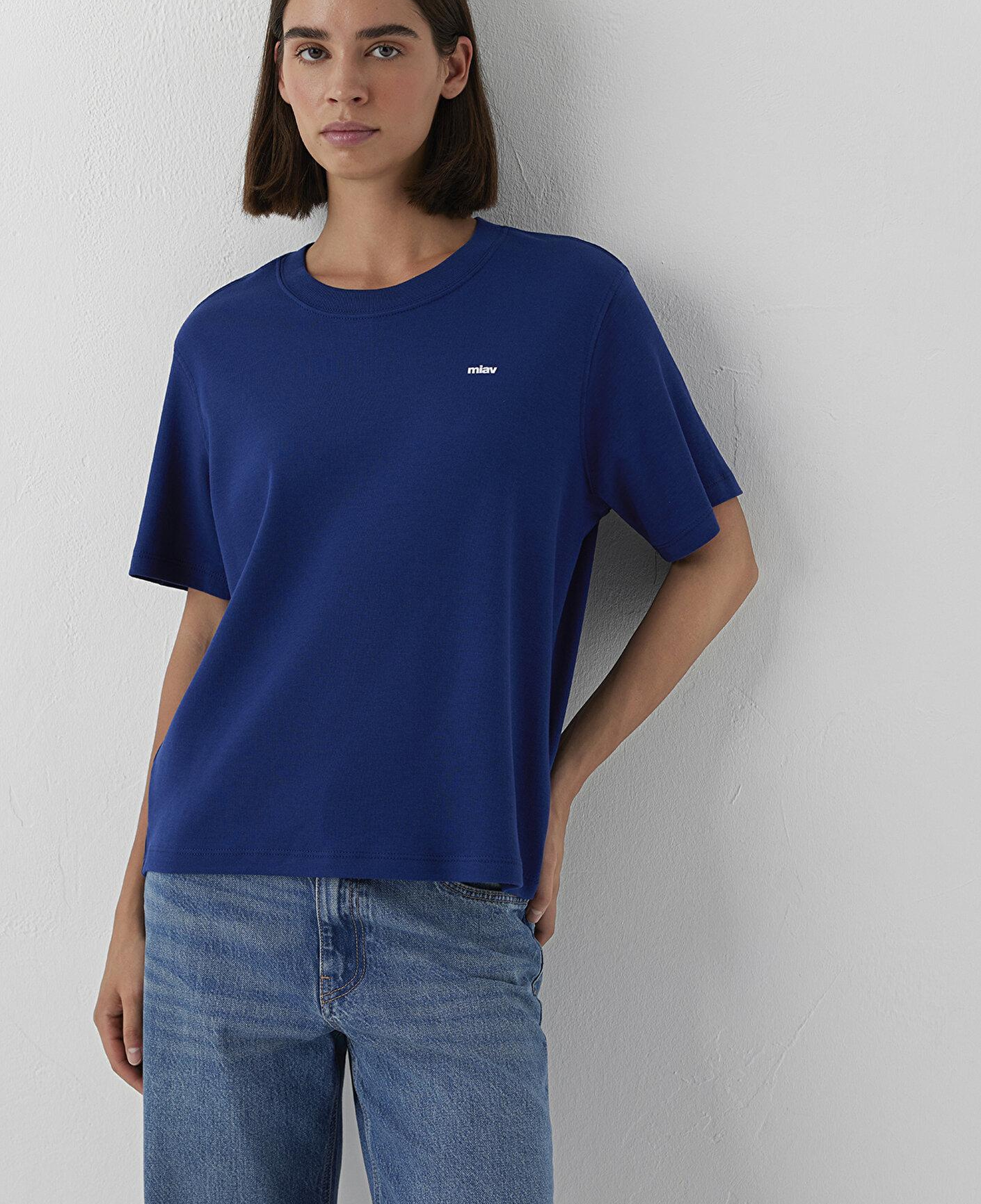 Mavi Miav Baskılı Lacivert Tişört Regular Fit / Normal Kesim 1620470-70722