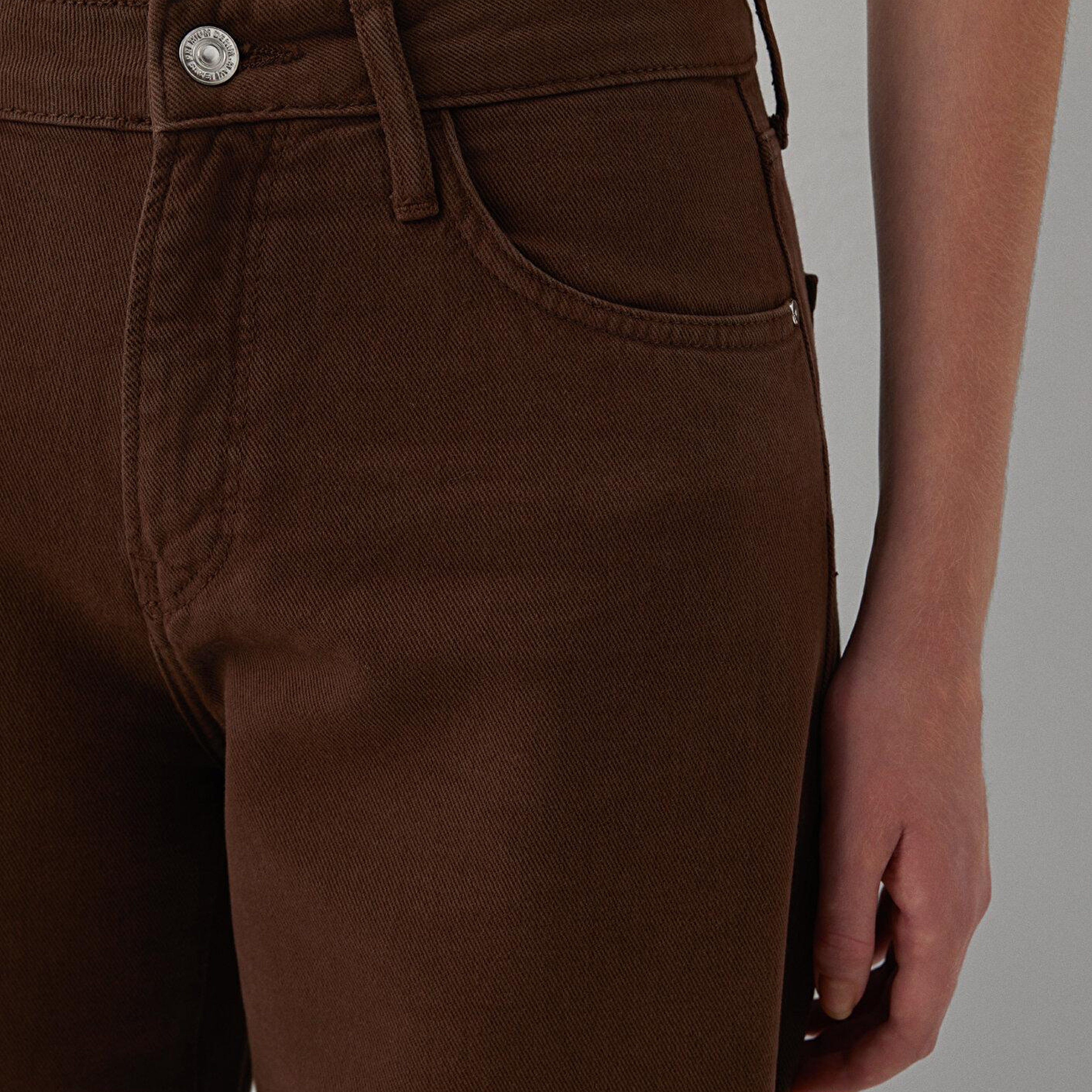 Mavi Leila Real Blue Kahverengi Gabardin Pantolon 1010600-A7453