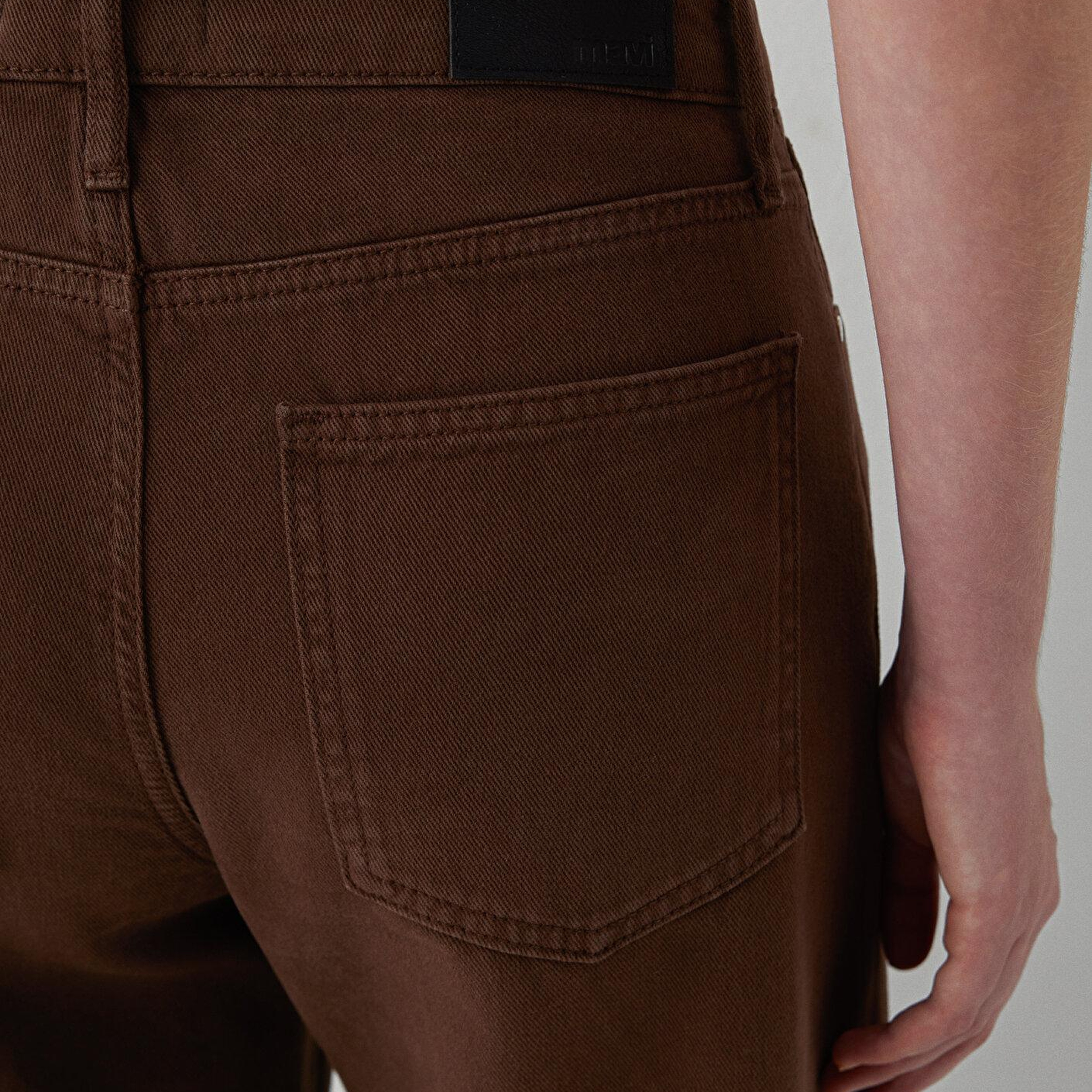 Mavi Leila Real Blue Kahverengi Gabardin Pantolon 1010600-A7453