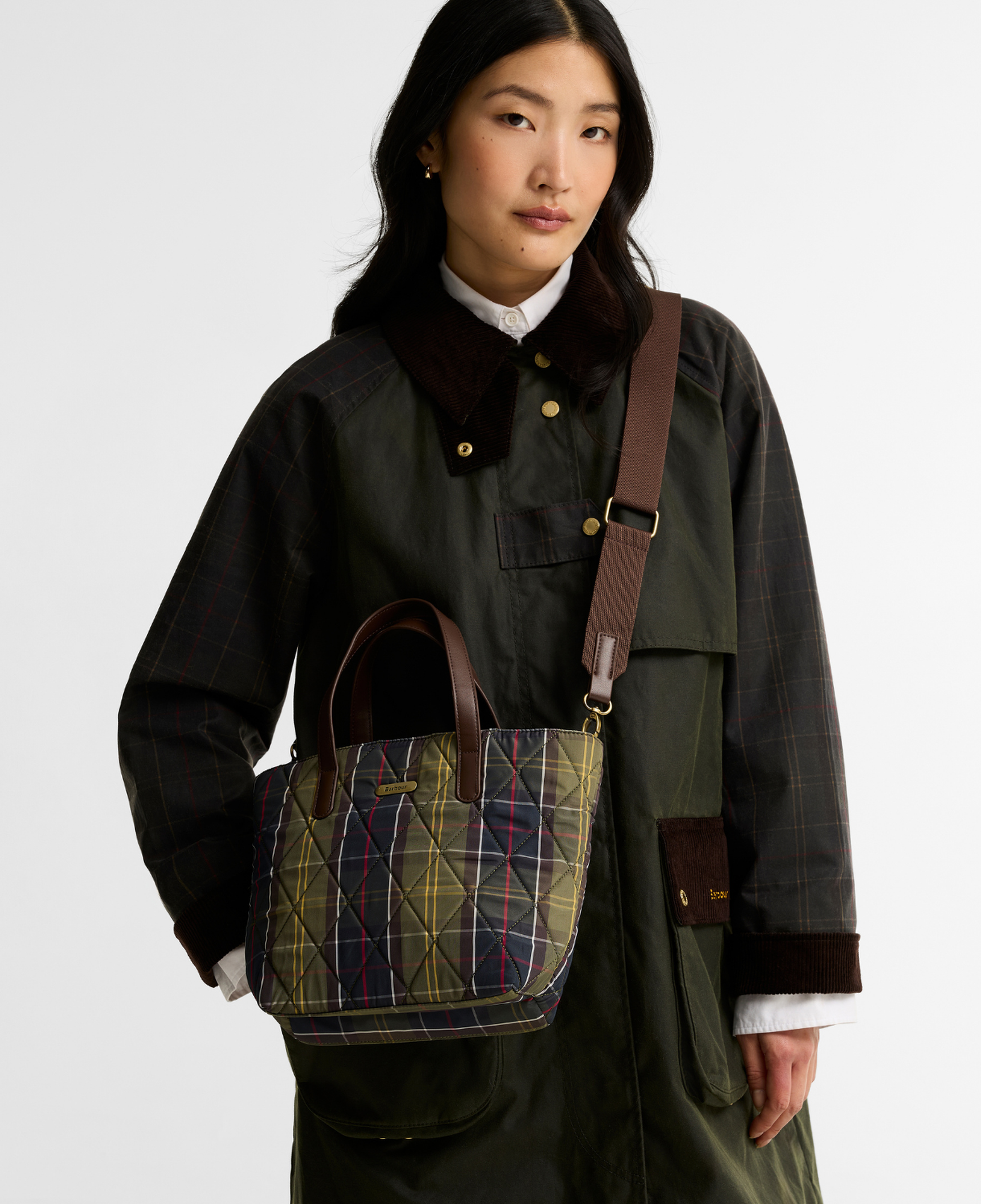 Barbour Mini Kapitone Omuz Çantası