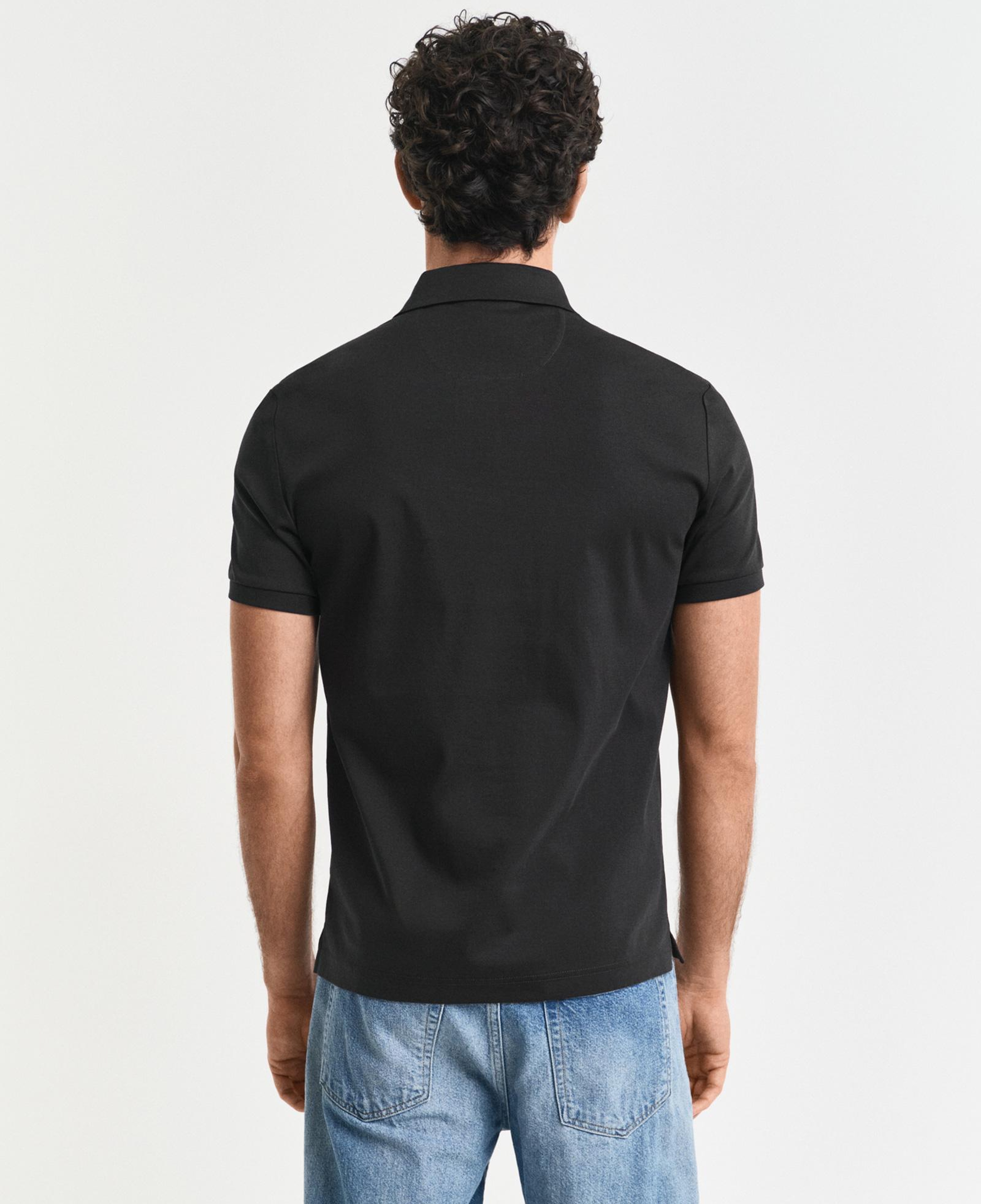 GANT Erkek Siyah Slim Fit Polo
