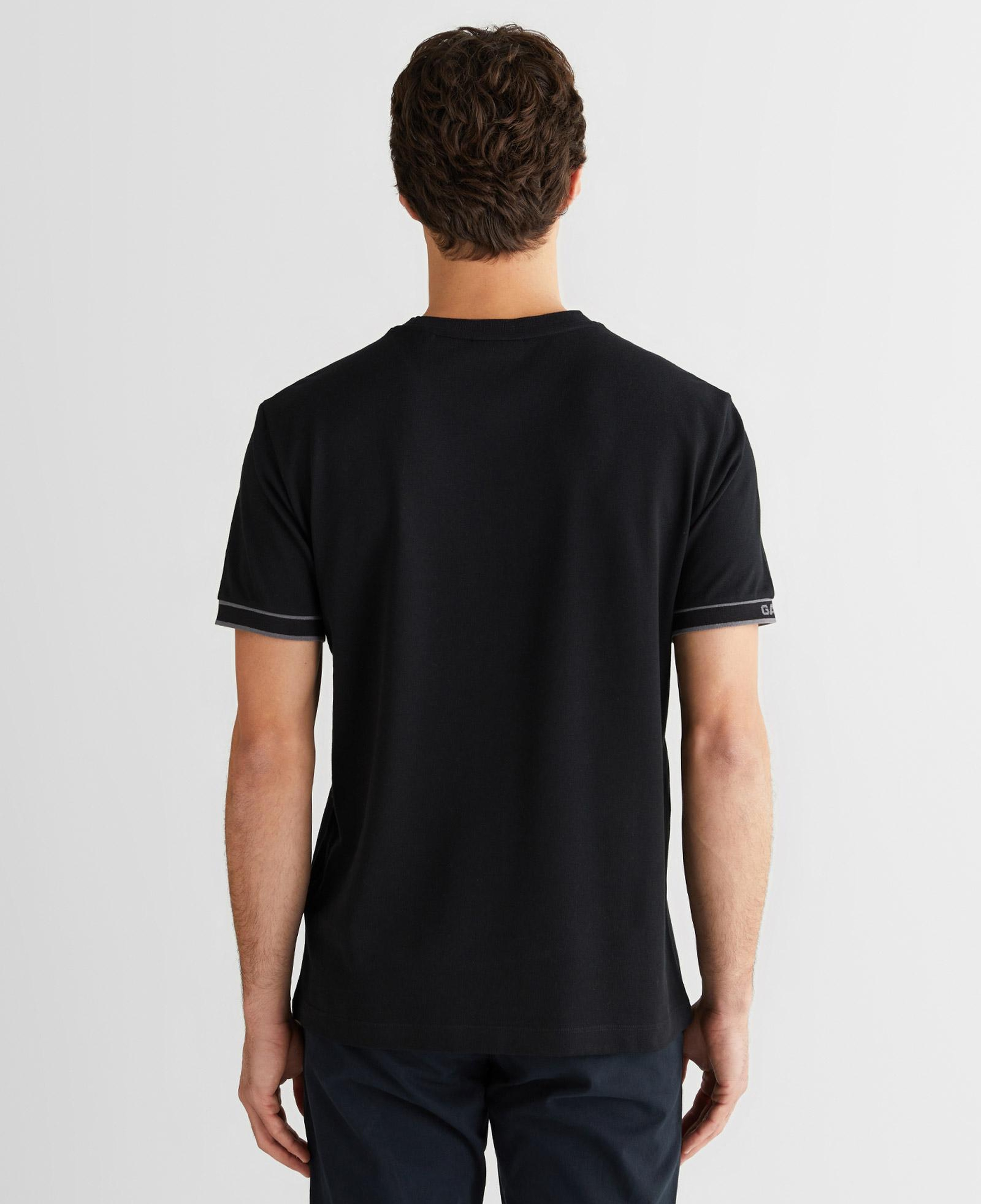 GANT Erkek Siyah Regular Fit T-Shirt