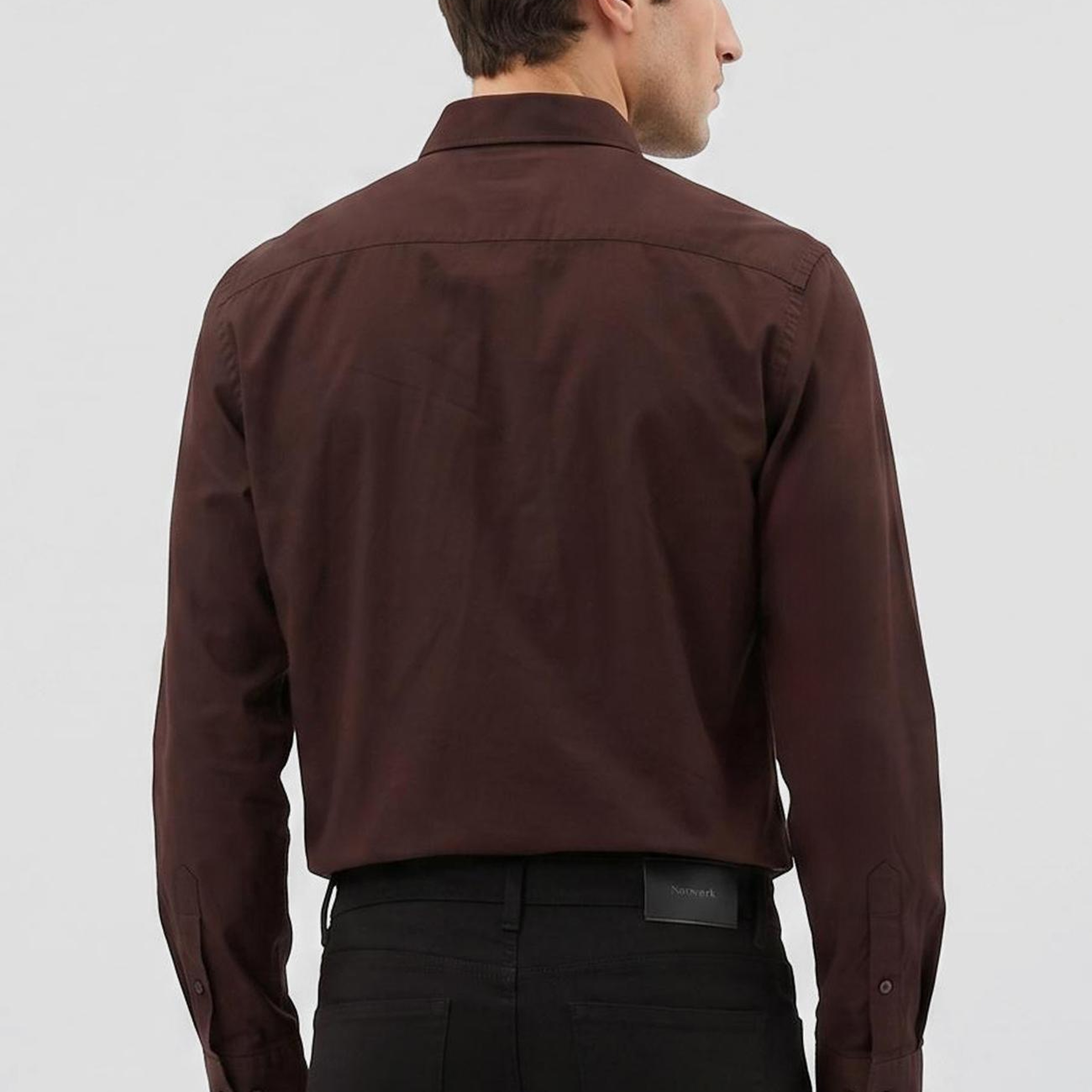 Network Erkek Comfort Fit Bordo Gömlek