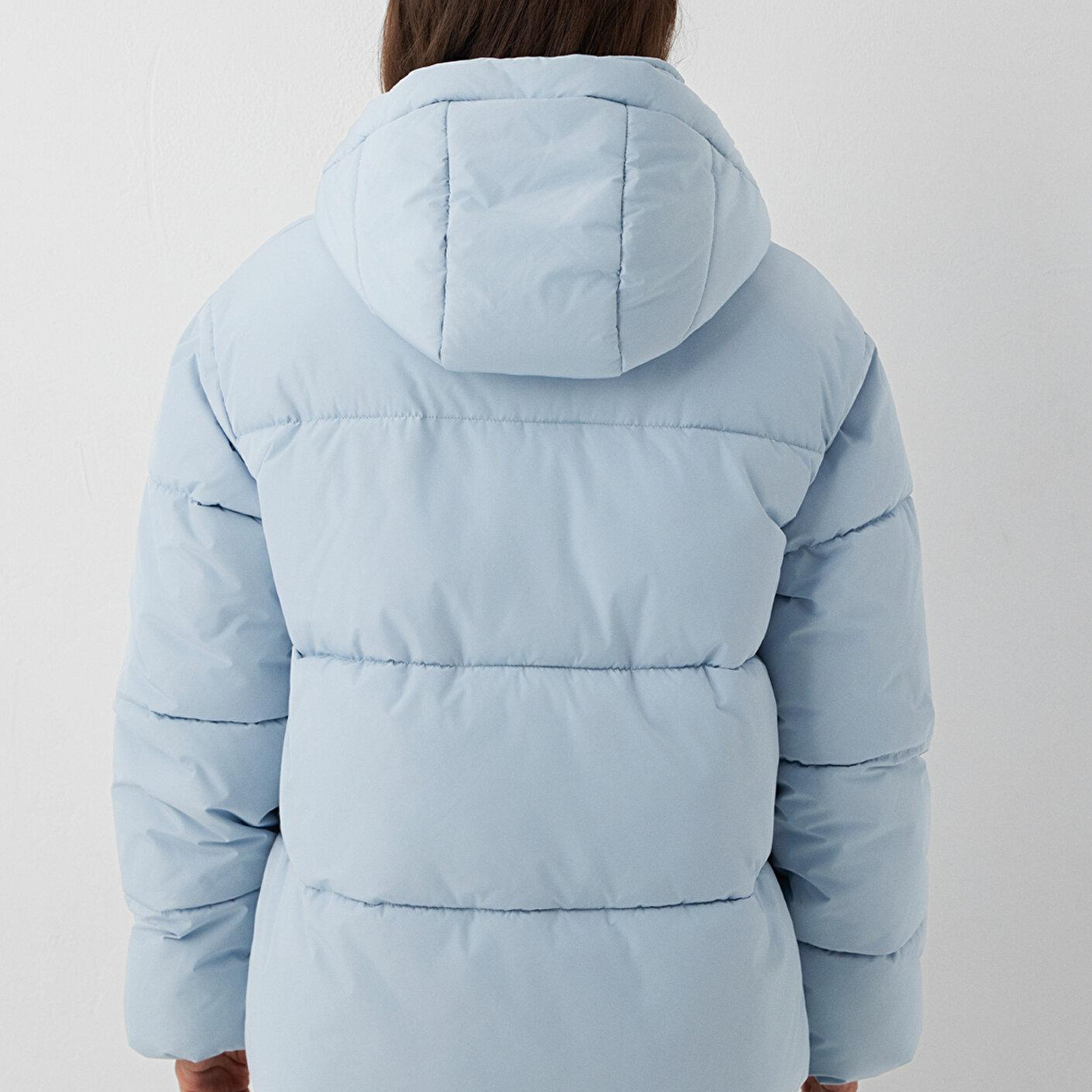 Mavi Kapüşonlu Mavi Ceket Regular Fit / Normal Kesim 1110862-70803