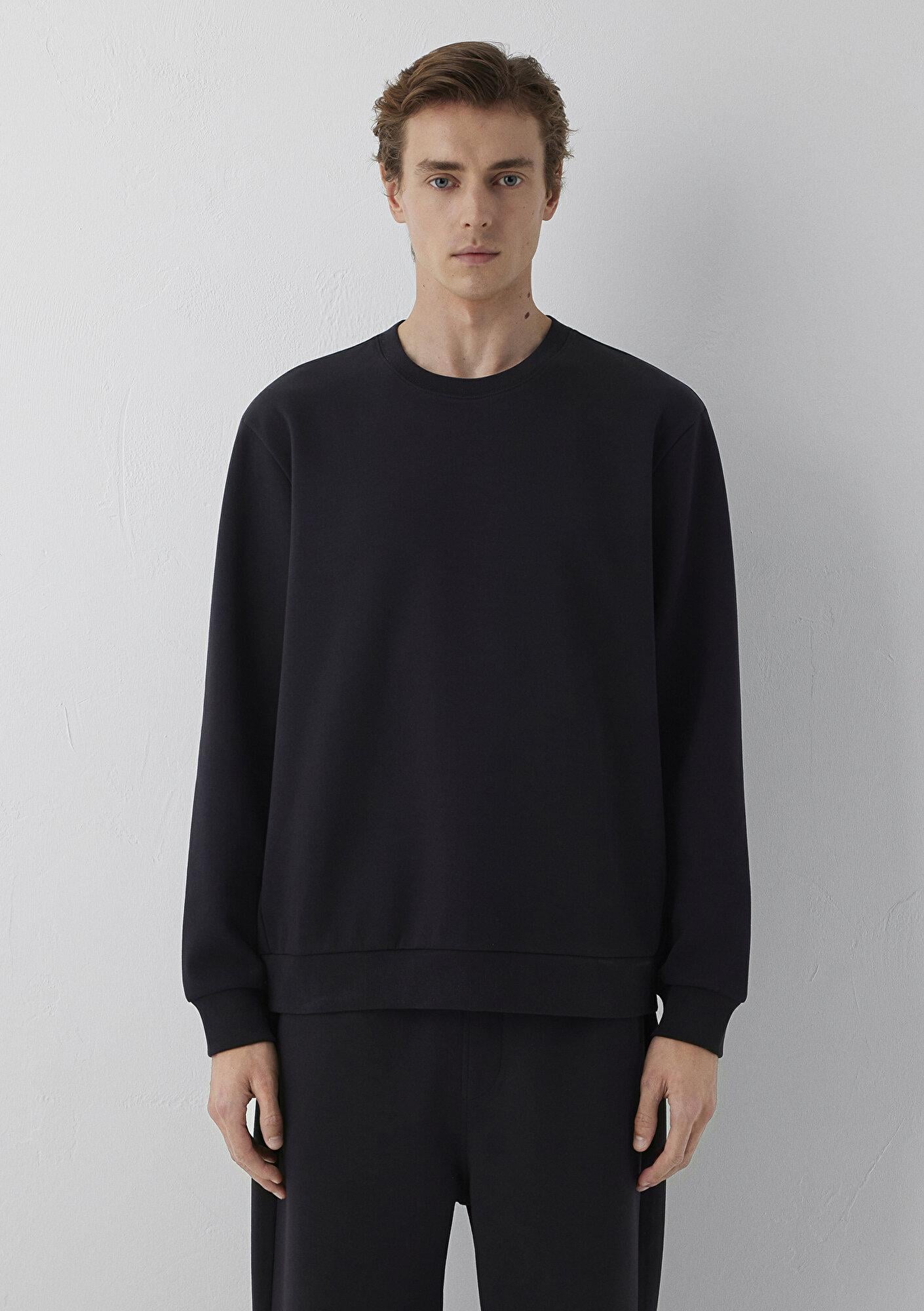 Mavi Siyah Basic Sweatshirt 0S10629-900