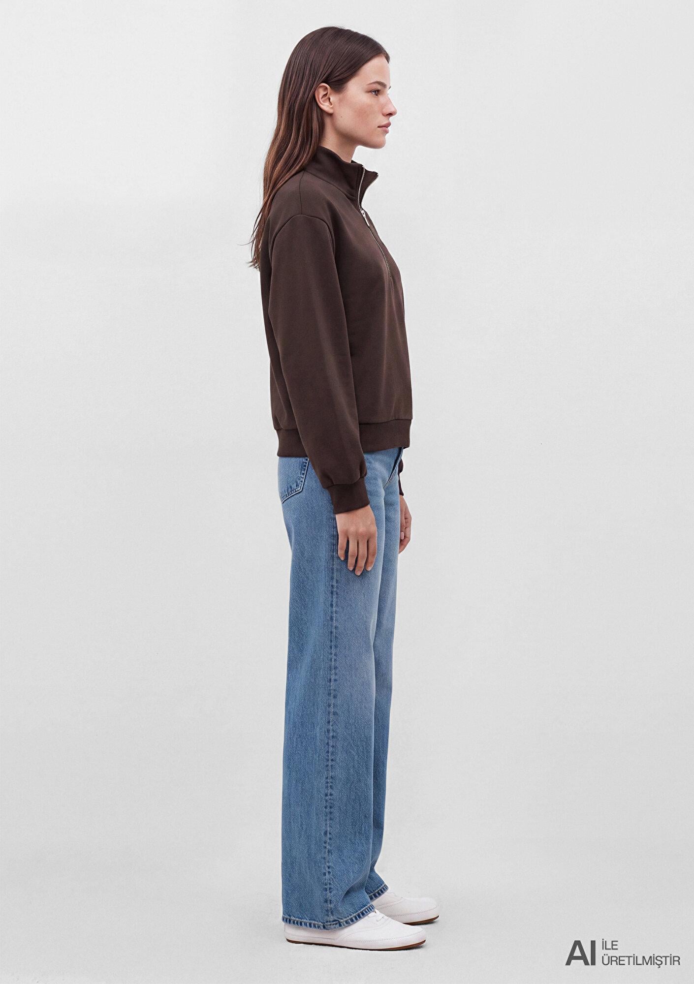 Mavi Kahverengi Sweatshirt 1S10586-70240