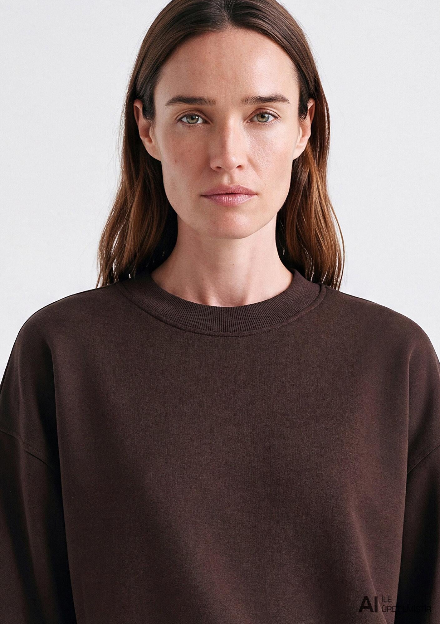 Mavi Kahverengi Sweatshirt 1S10576-70240