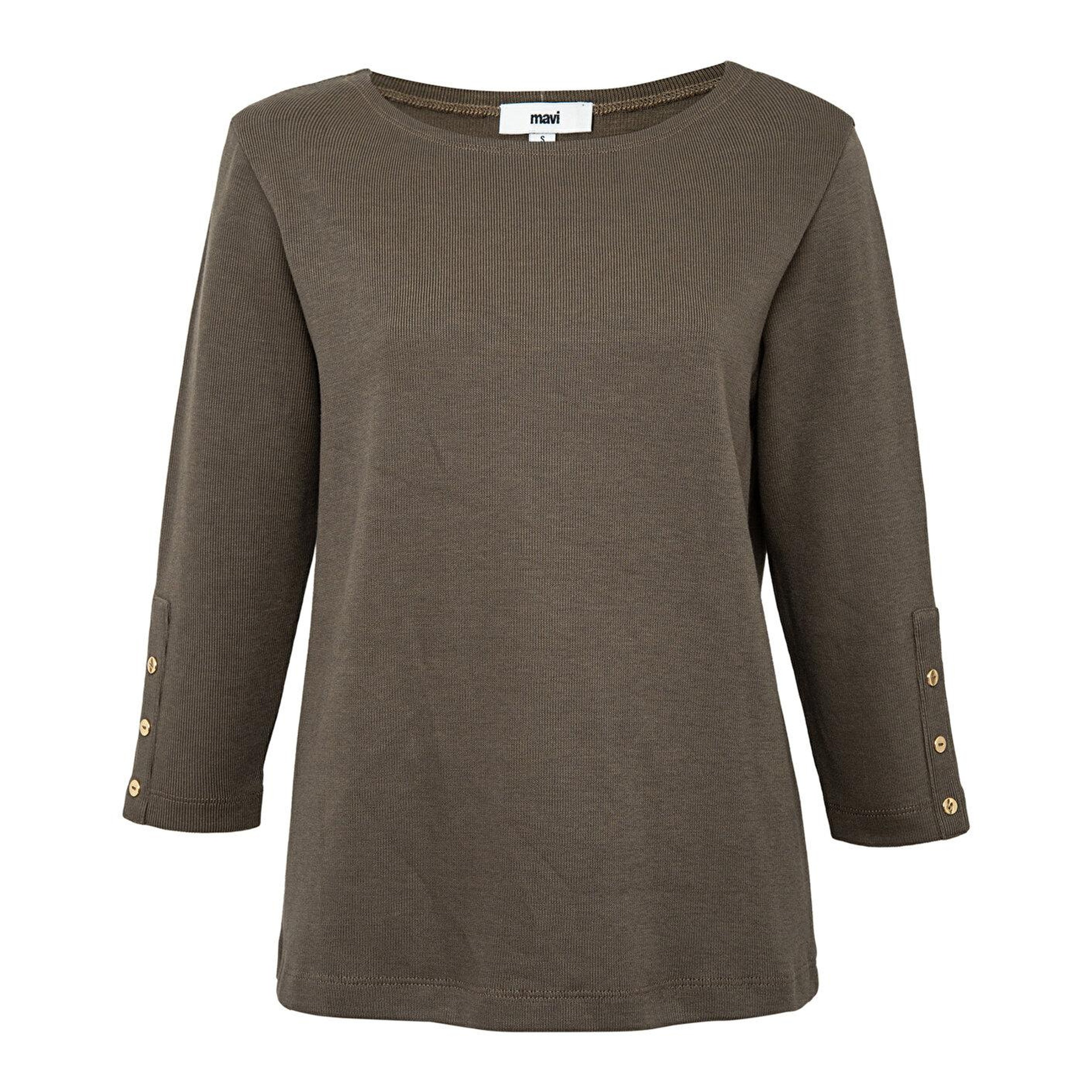 Mavi (Tencel™) Modal Karışımlı Kahverengi Tişört Regular Fit / Normal Kesim 1614371-87538