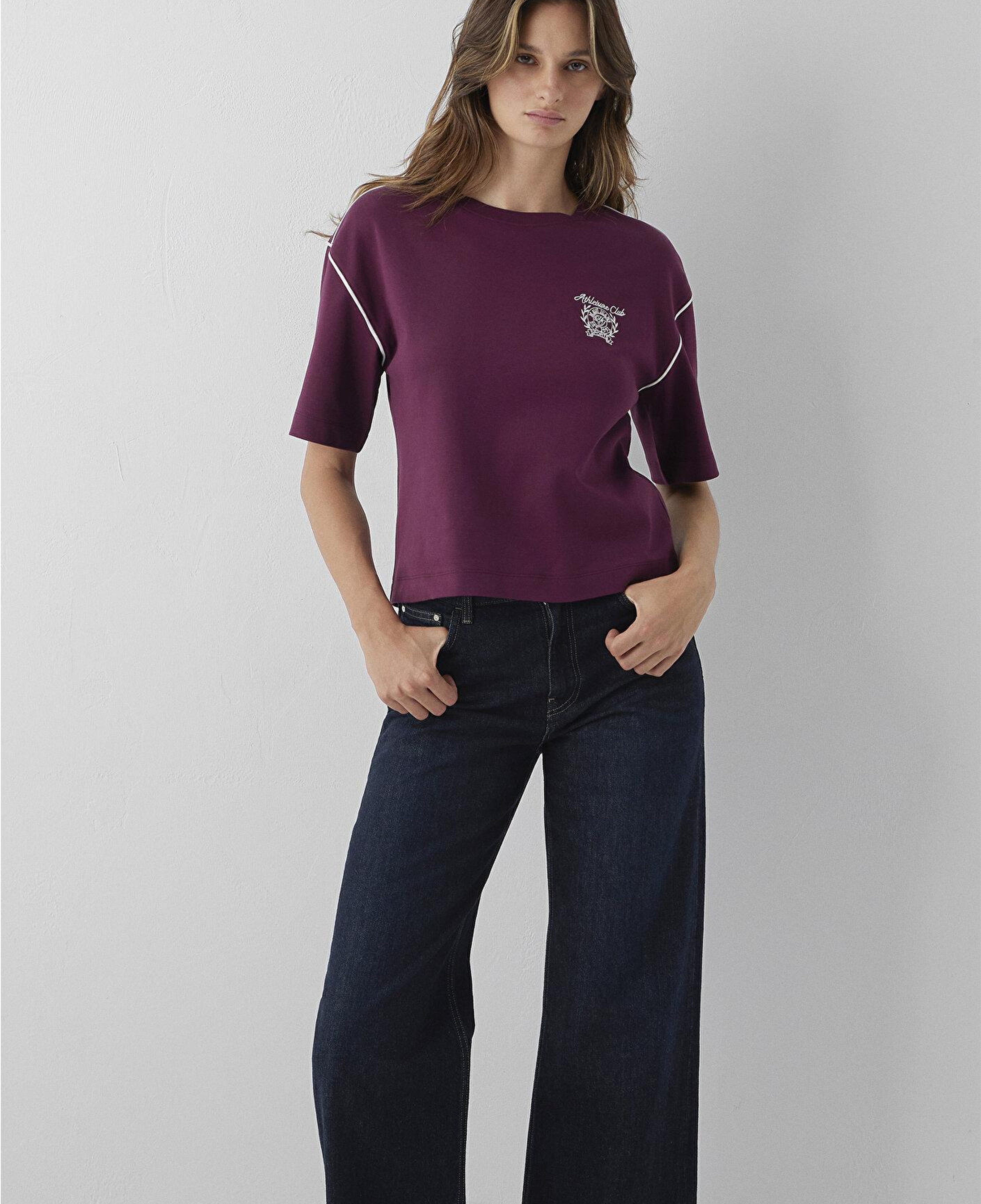 Mavi Baskılı Bordo Tişört Regular Fit / Normal Kesim 1614242-87830