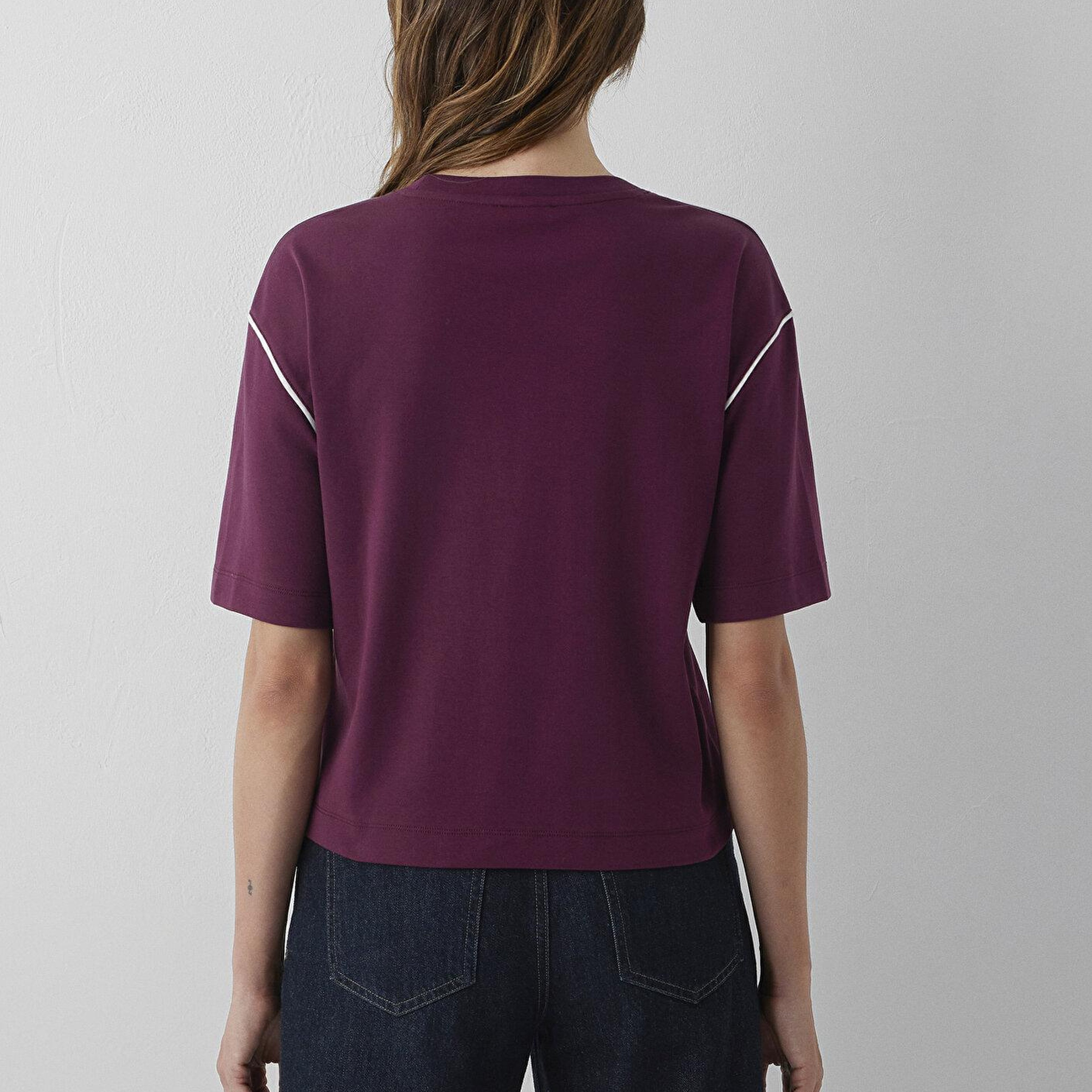 Mavi Baskılı Bordo Tişört Regular Fit / Normal Kesim 1614242-87830