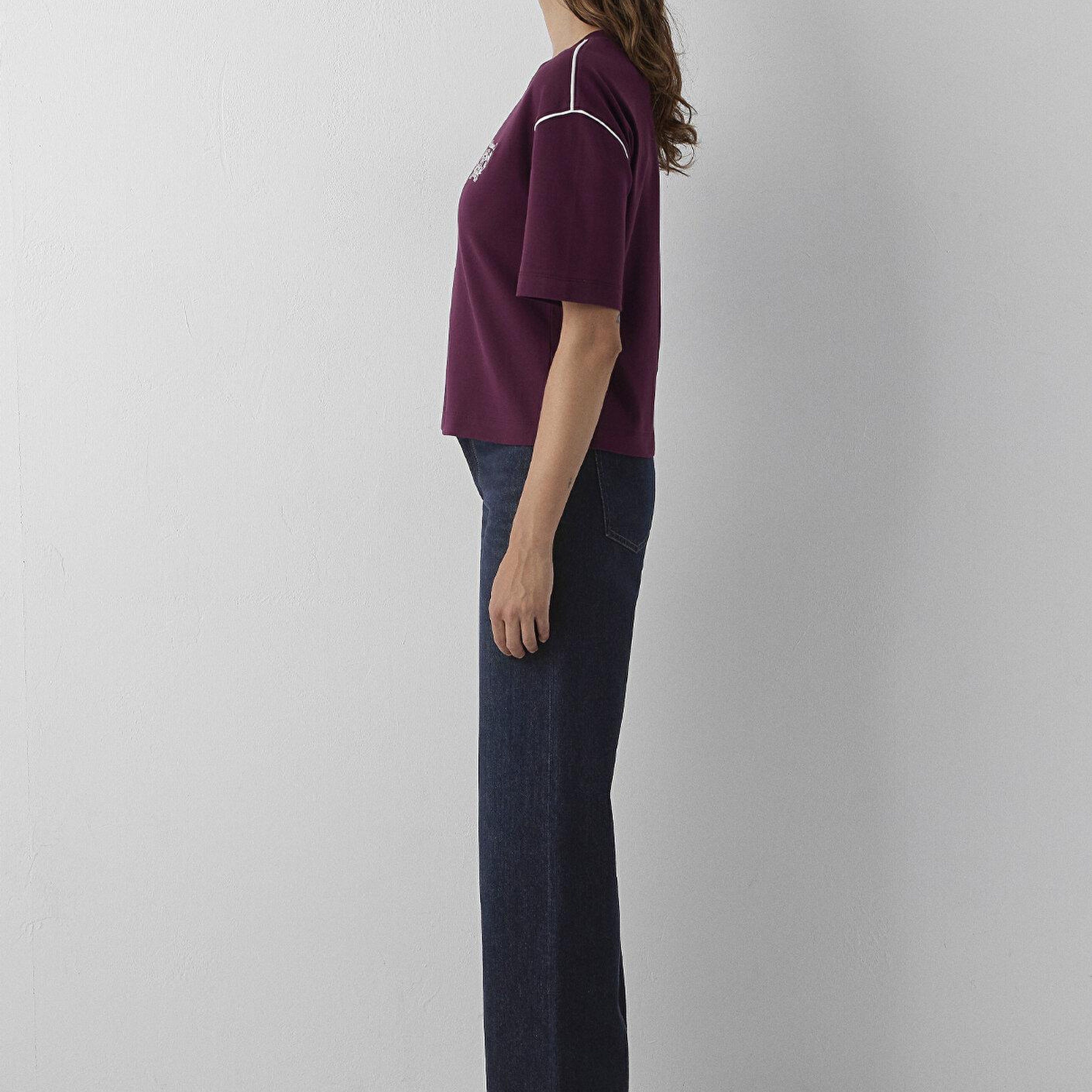 Mavi Baskılı Bordo Tişört Regular Fit / Normal Kesim 1614242-87830