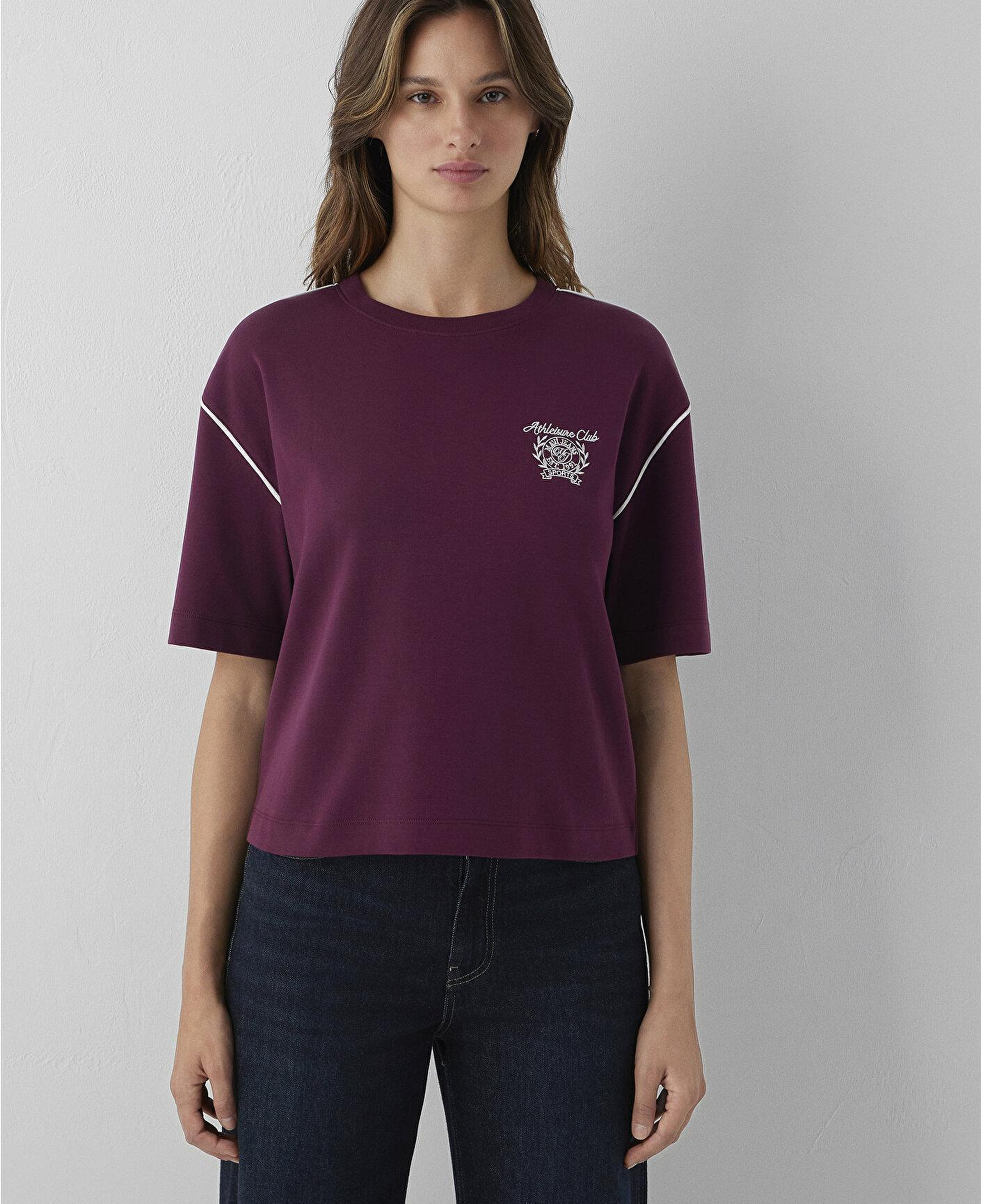 Mavi Baskılı Bordo Tişört Regular Fit / Normal Kesim 1614242-87830