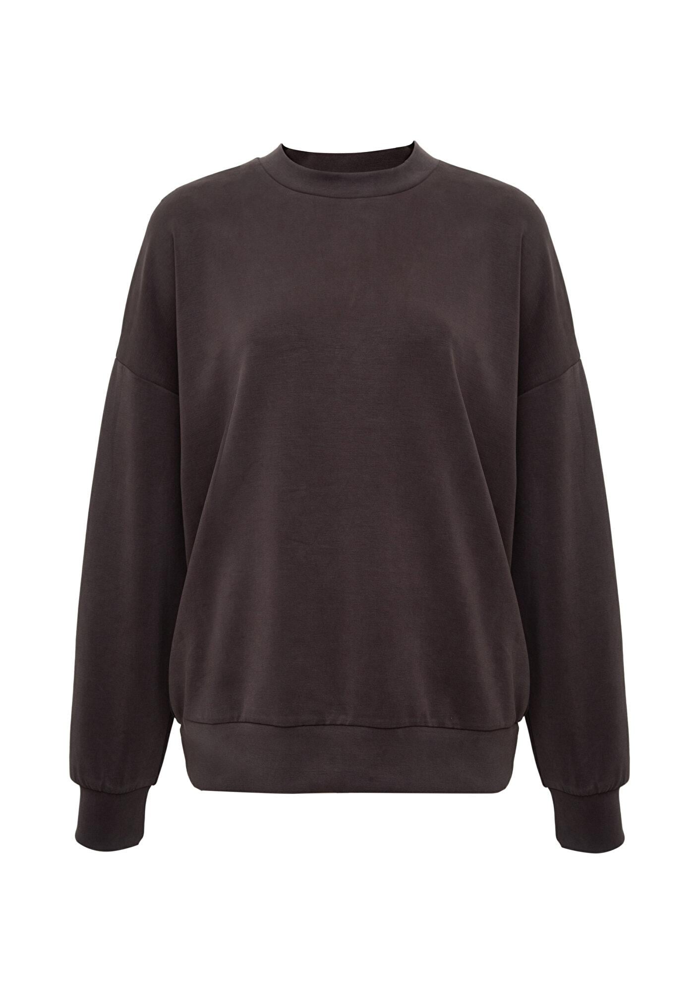 Mavi Soft-Premium (TENCEL™) Modal Karışımlı Kahverengi Sweatshirt 168837-89103