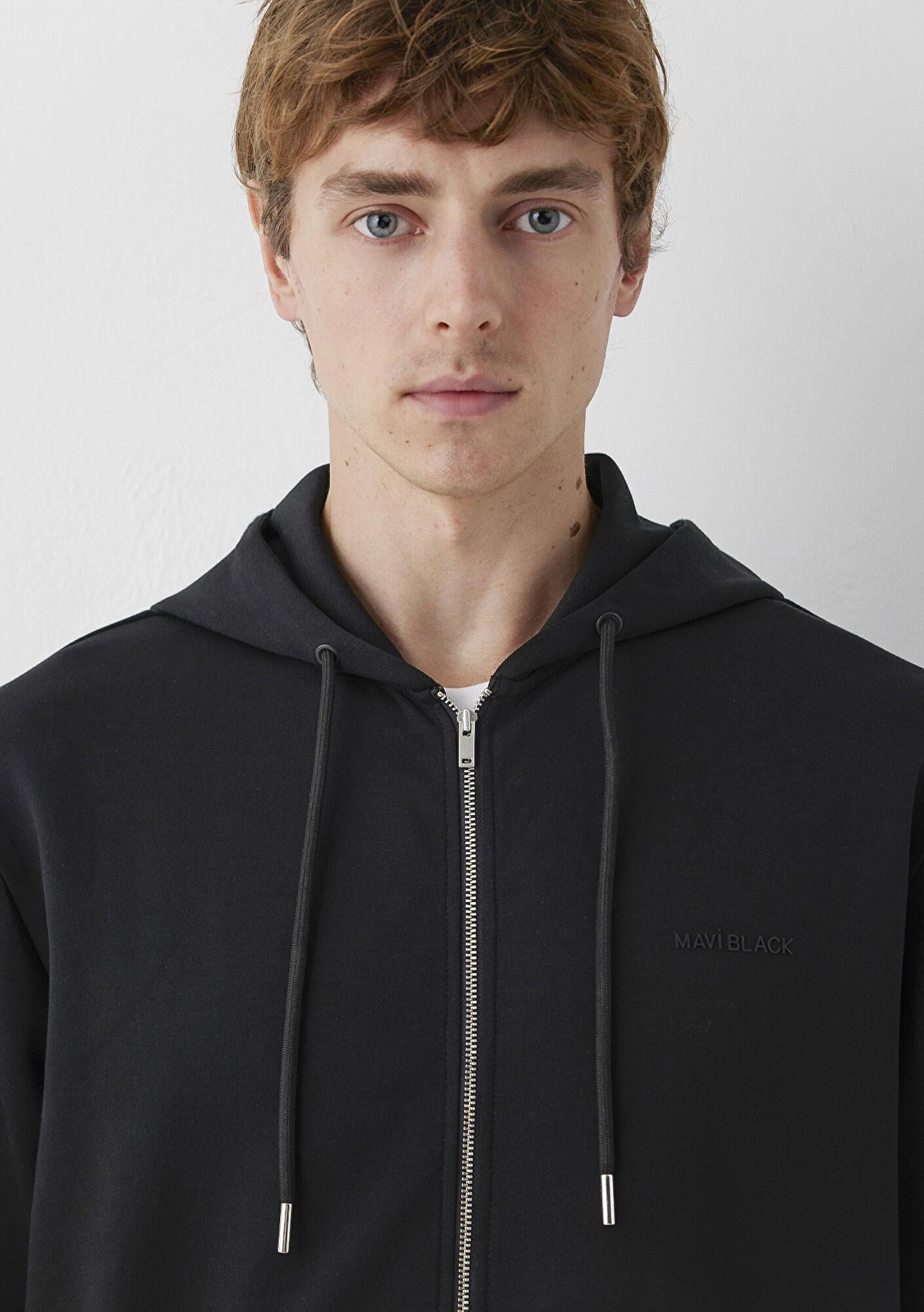Mavi Kapüşonlu Siyah Sweatshirt 0S20093-900
