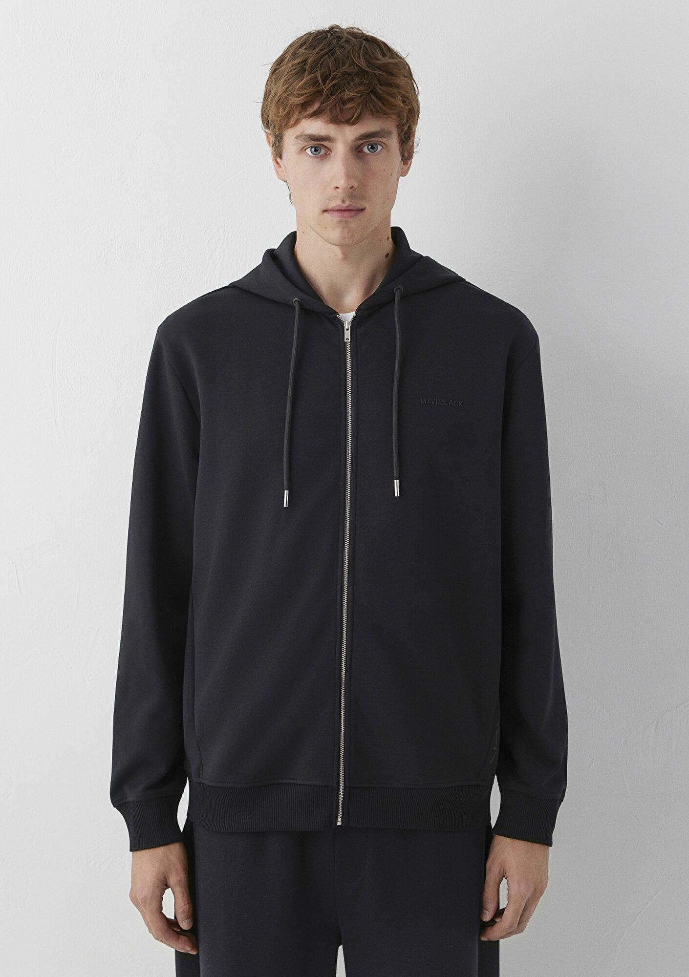 Mavi Kapüşonlu Siyah Sweatshirt 0S20093-900