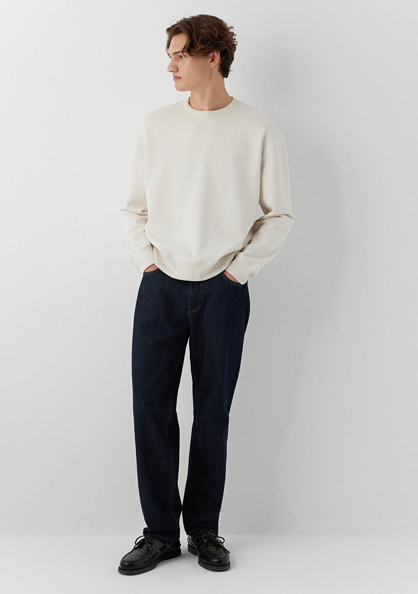 Mavi Bej Basic Sweatshirt 0S20165-70134