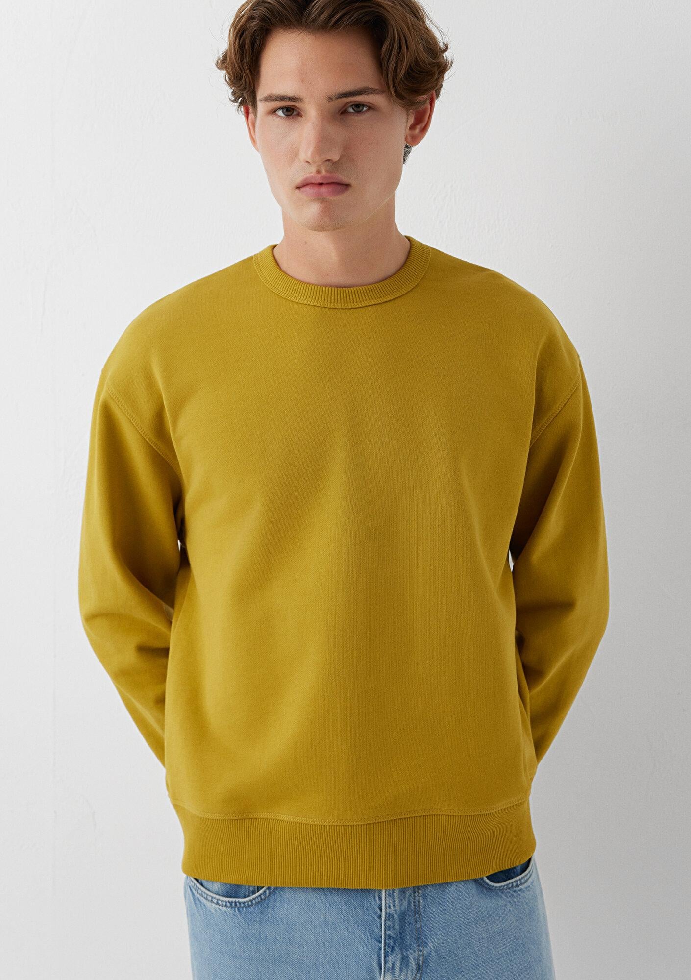Mavi Sarı Basic Swaetshirt 0S20165-70274