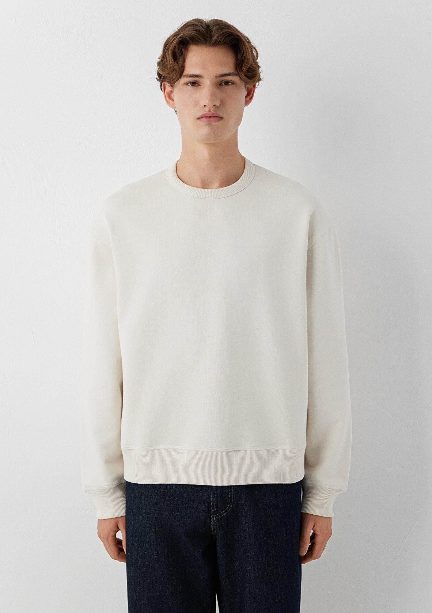 Mavi Bej Basic Sweatshirt 0S20165-70134