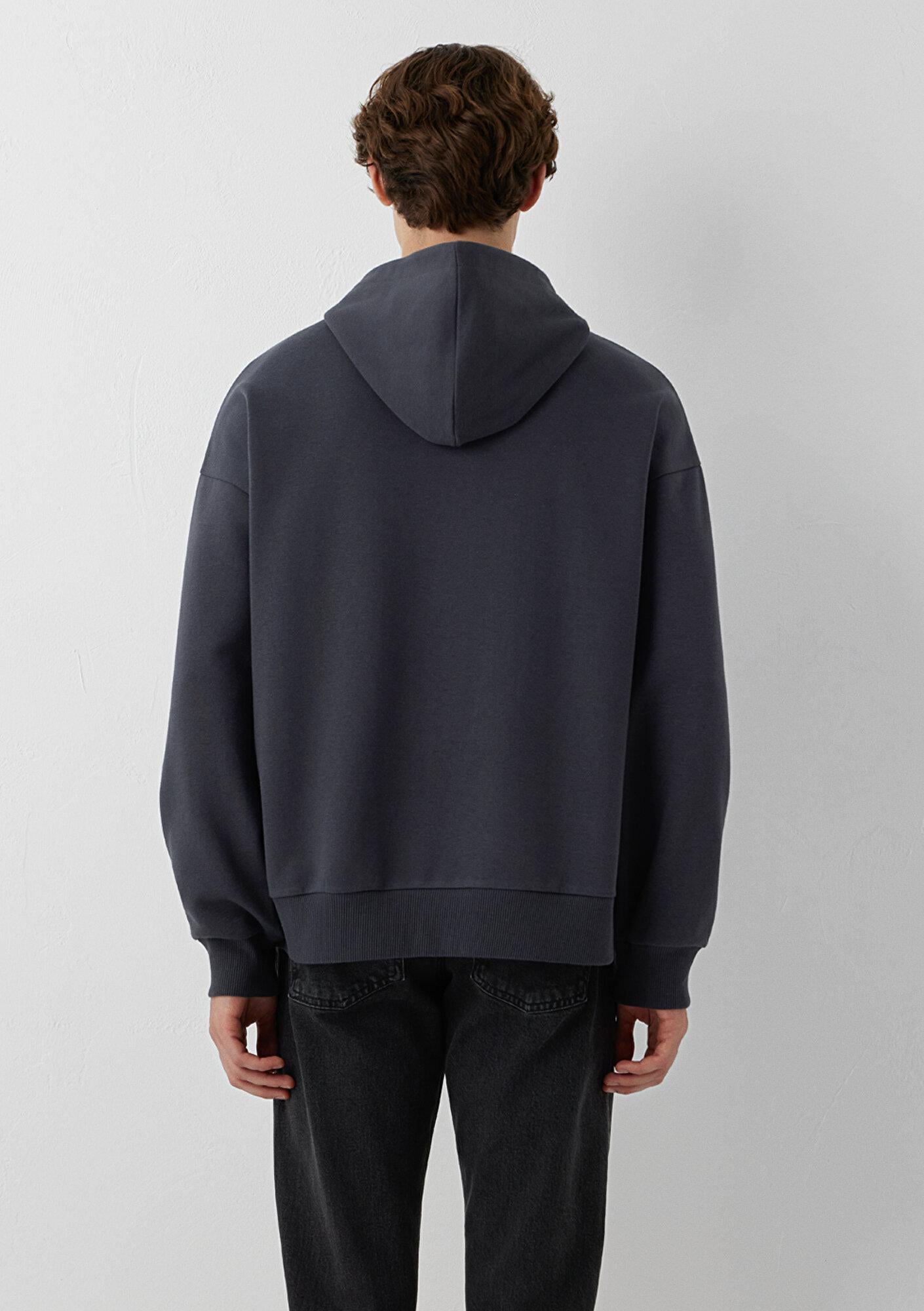 Mavi Kapüşonlu Antrasit Sweatshirt 0S20136-70087