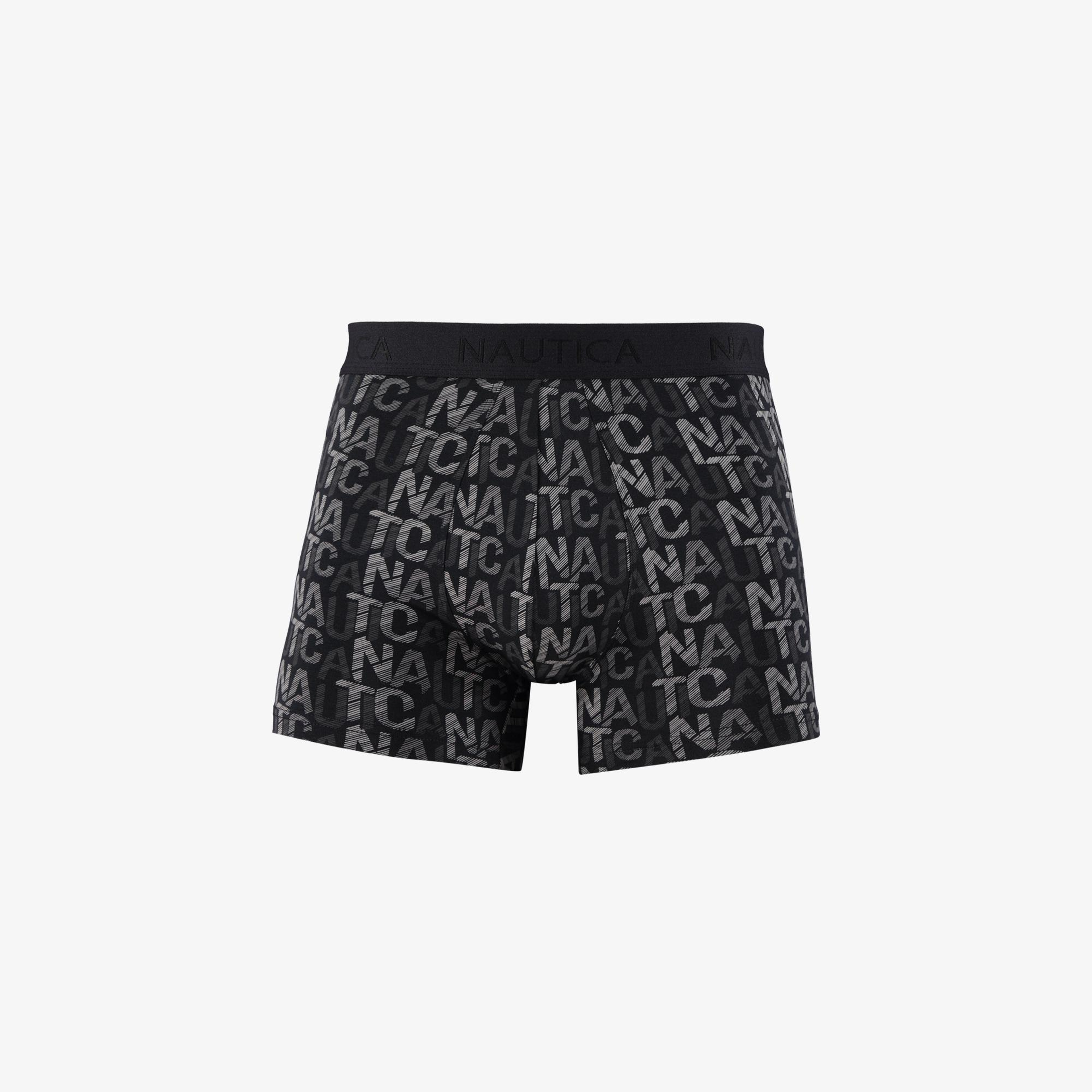 Nautica Erkek Siyah Standart Fit 3'lü Boxer