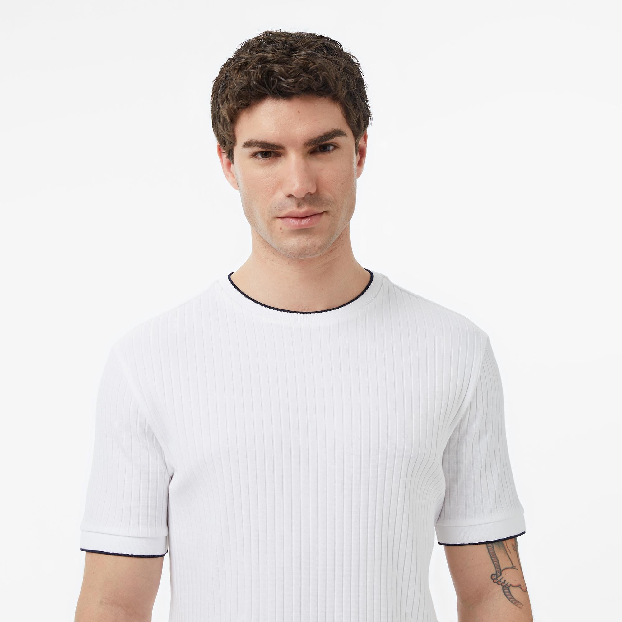 Nautica Erkek Beyaz Regular Fit T-Shirt