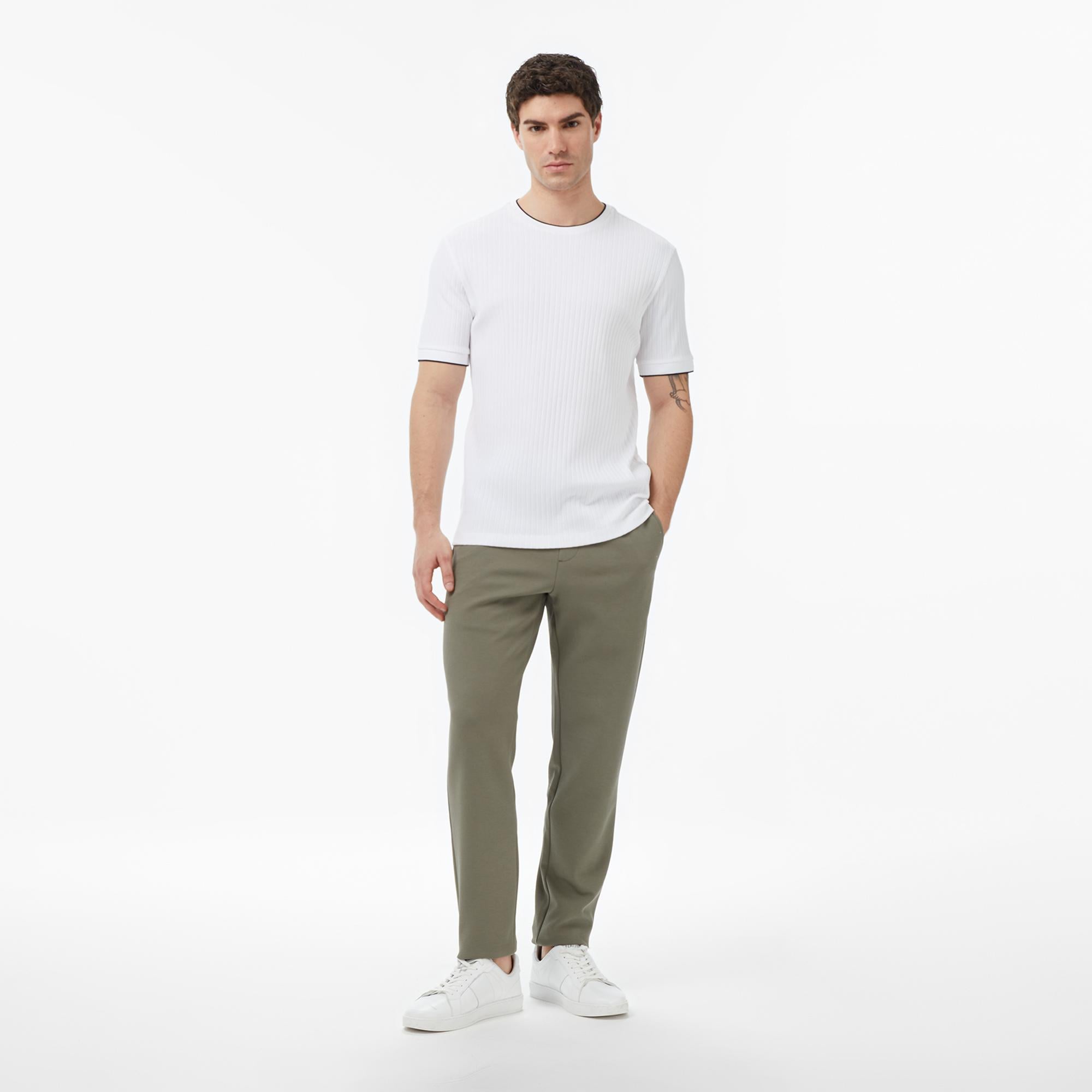 Nautica Erkek Beyaz Regular Fit T-Shirt