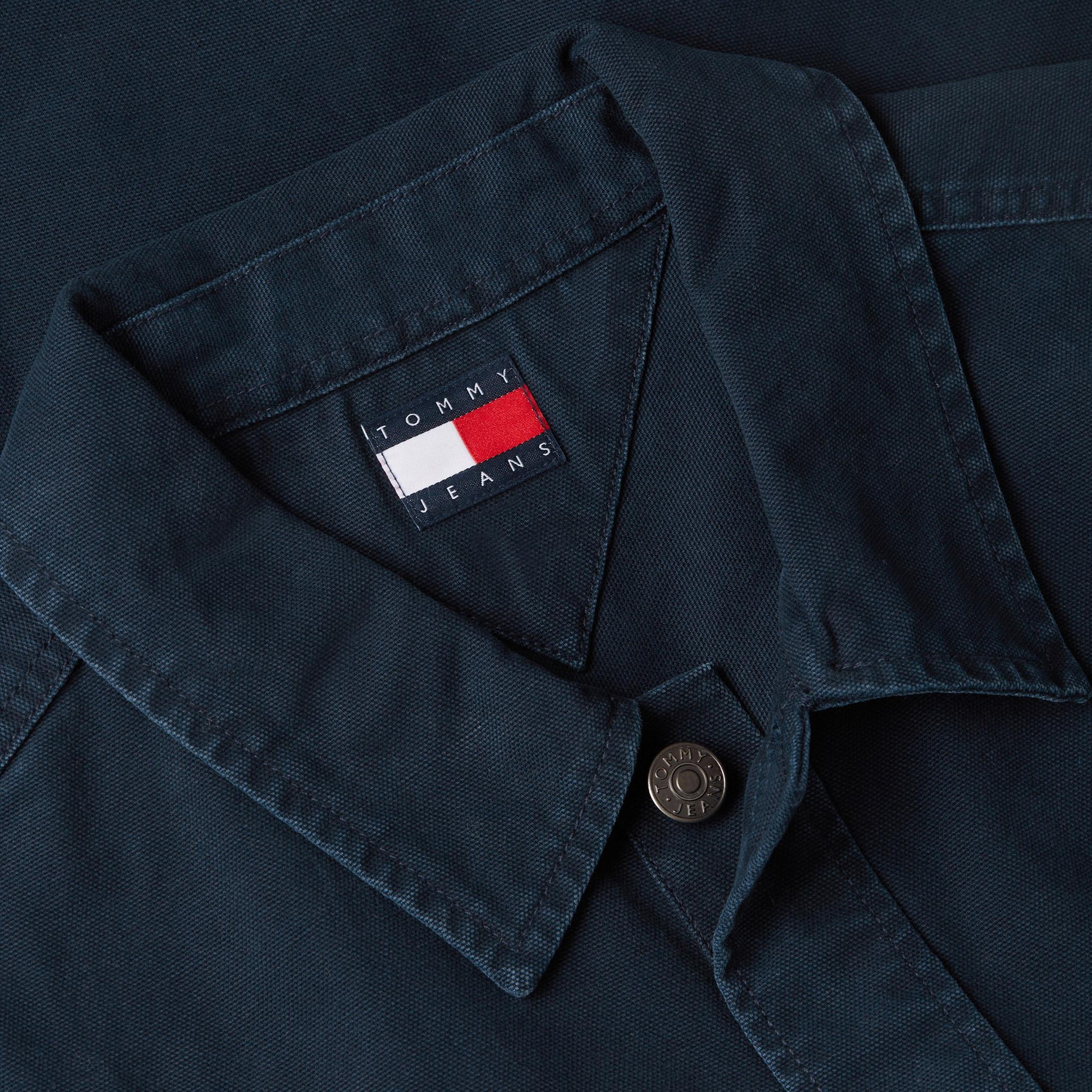 Tommy Hilfiger Overshirt Erkek Lacivert Gömlek