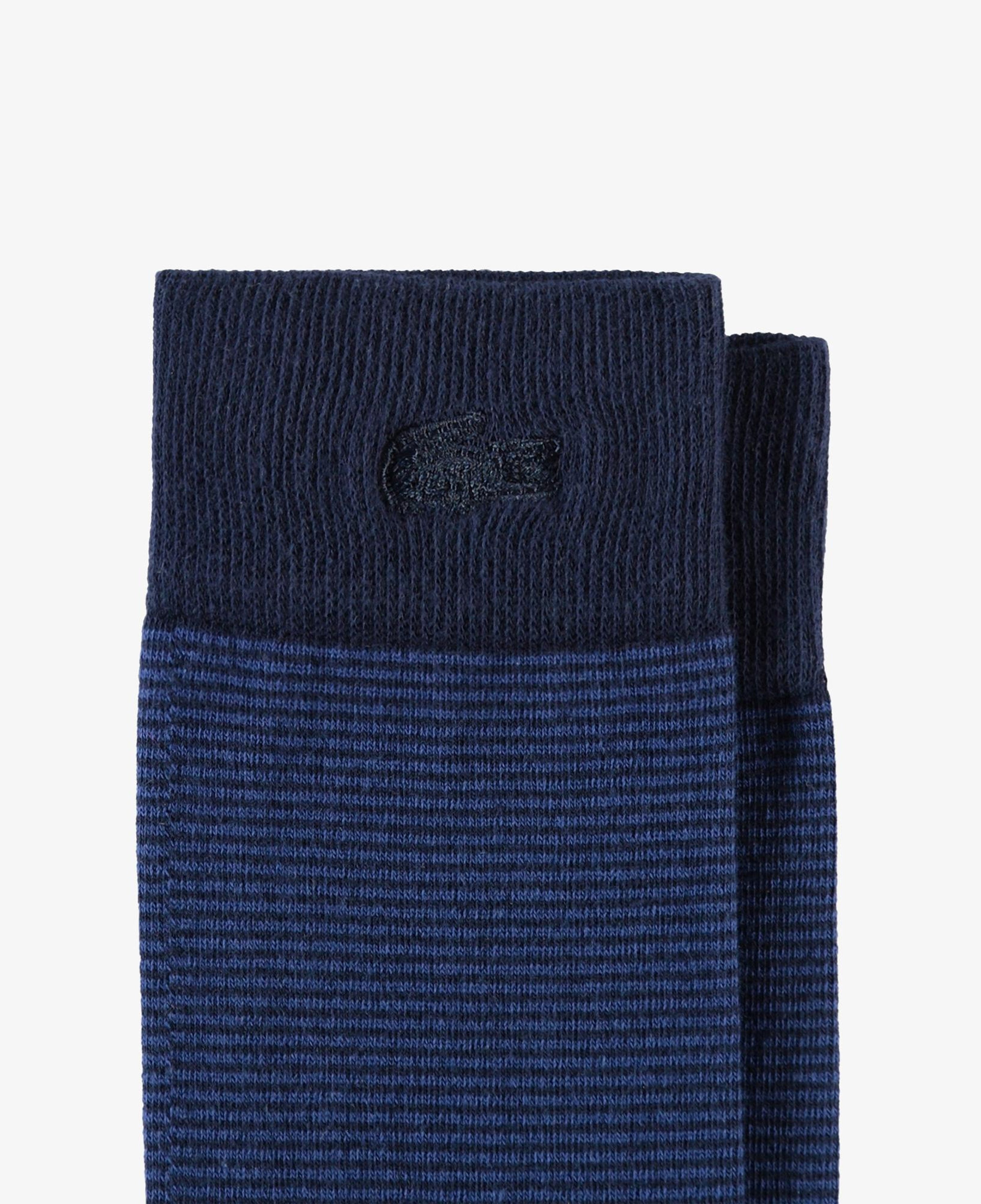 Lacoste Erkek Çizgili Lacivert Çorap