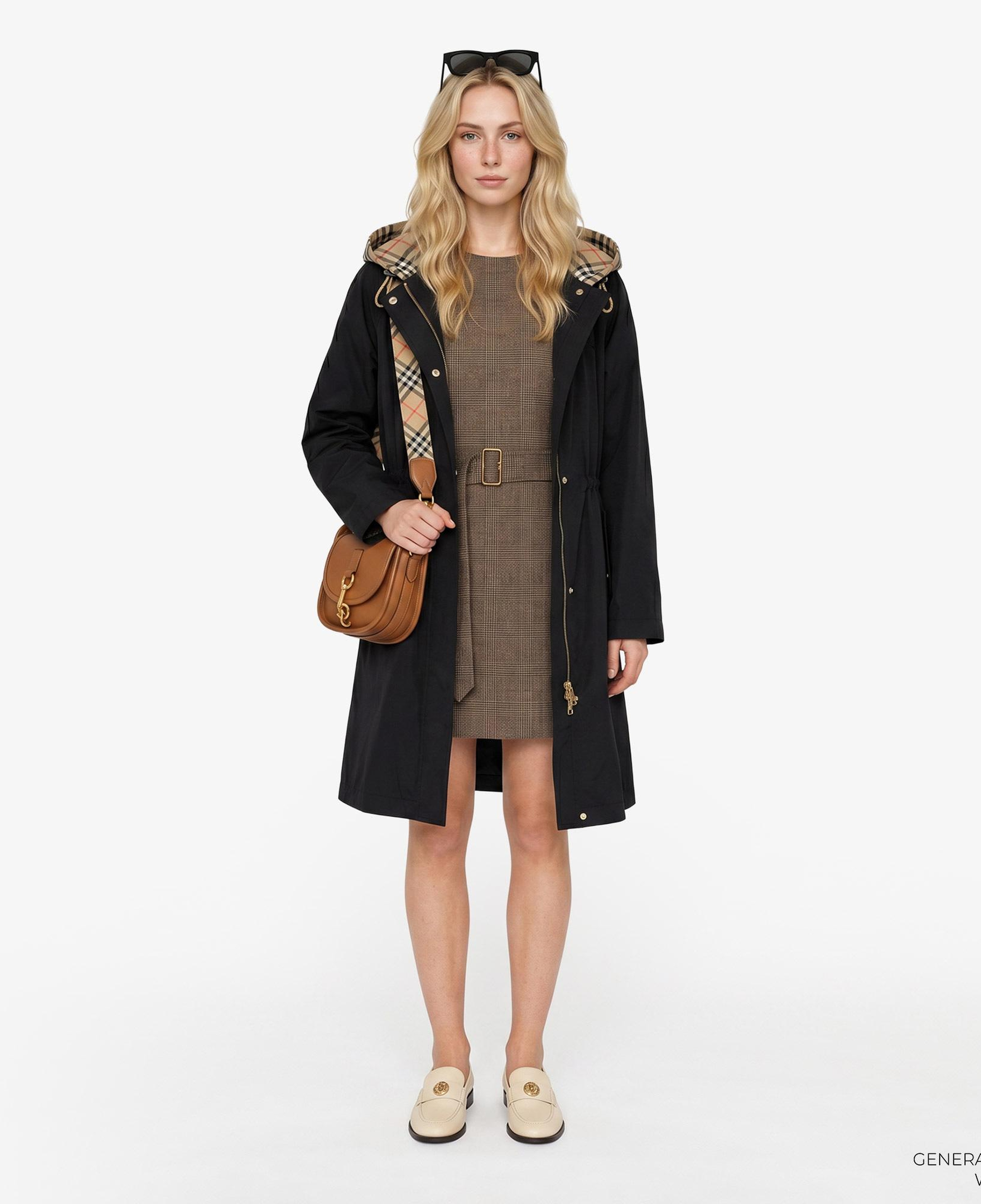 Burberry Newbury Kadın Siyah Parka