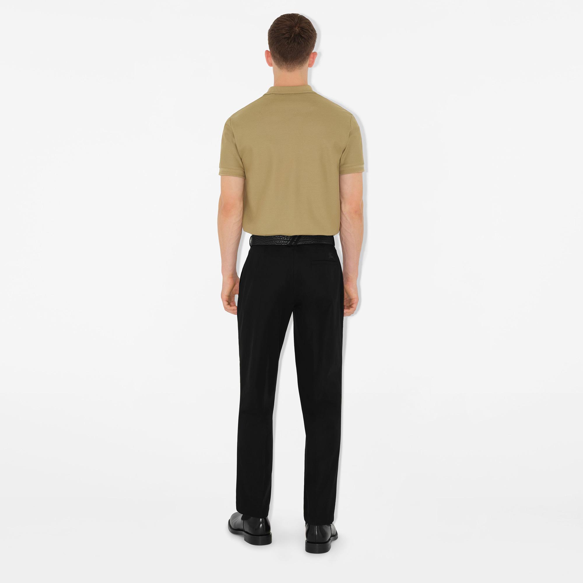 Burberry Eddie Cotton Erkek Bej Polo