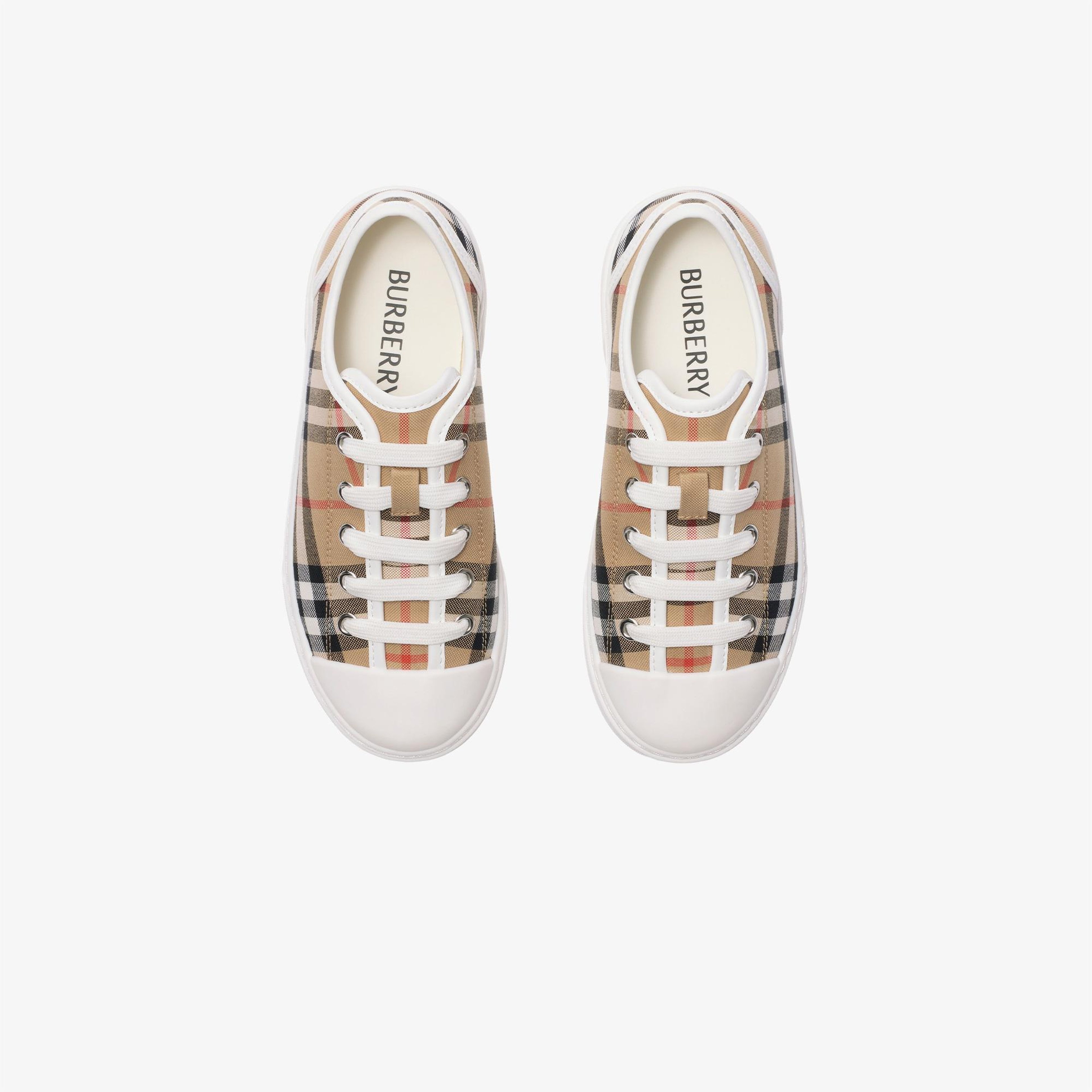 Burberry Teddy Çocuk Bej Sneaker